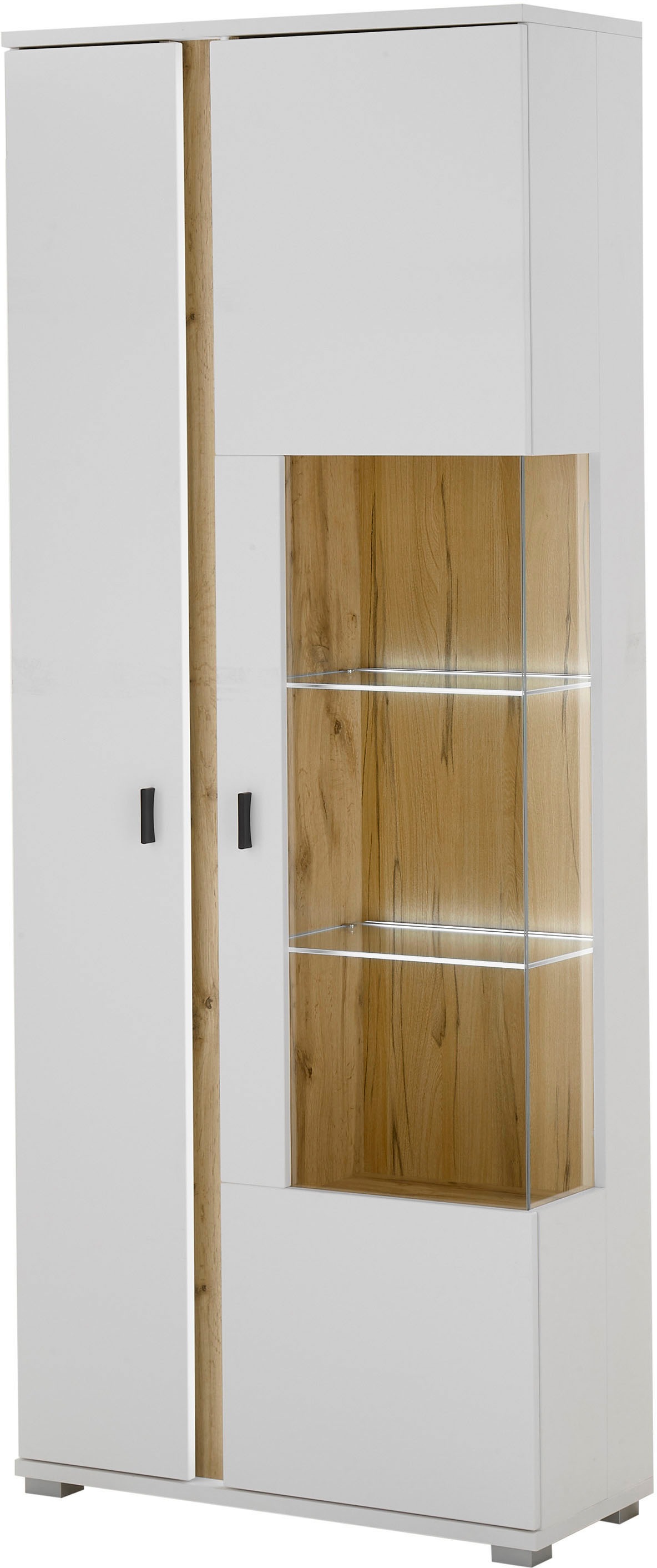 INOSIGN Vitrine "LONG ISLAND, Stauraumvitrine", (1 St.), in moderner Trendf günstig online kaufen