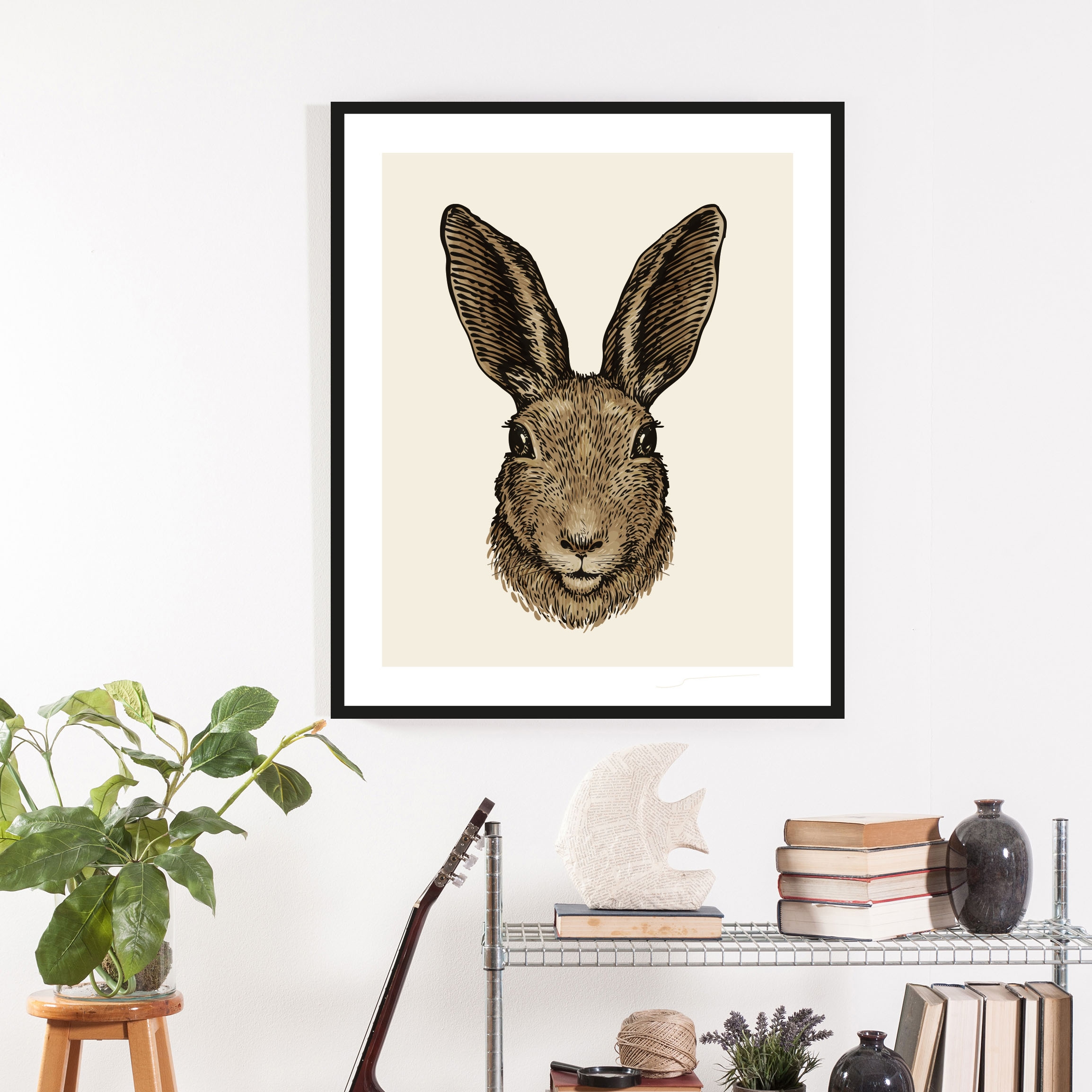 queence Bild »Agus« Hase   Hasen   Haustiere   Kunst   Ostern 1 Stk. tlg. 3 günstig online kaufen