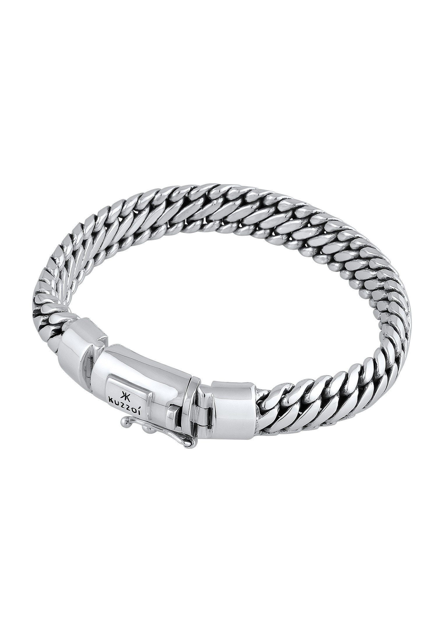 Kuzzoi Armband »Herrenschmuck Rund Panzerarmband 925 Silber« kaufen Basic