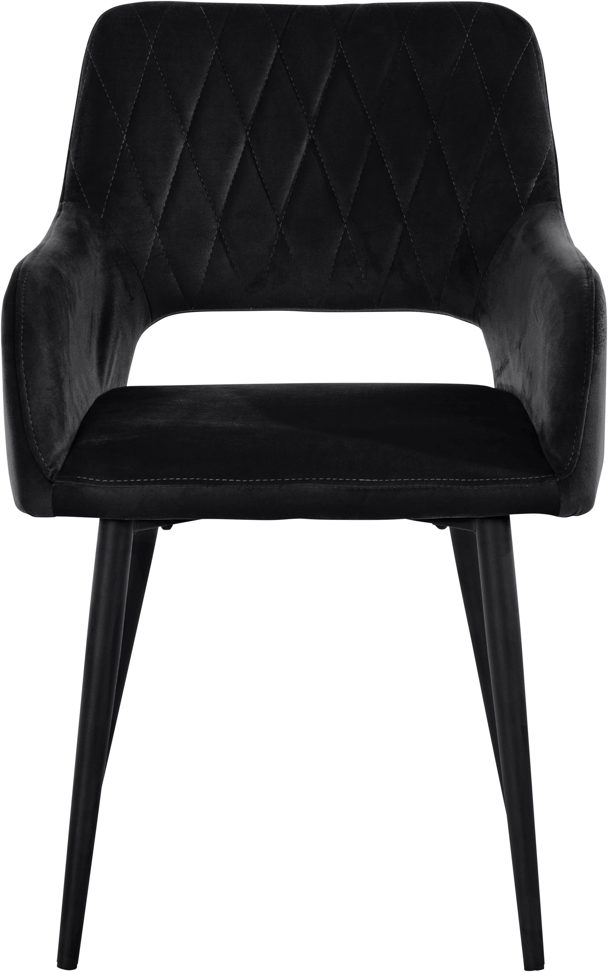 Leonique Esszimmerstuhl »Franca« (Set) 2 Stk.Sitz in Samtvelours, Rückenleh günstig online kaufen