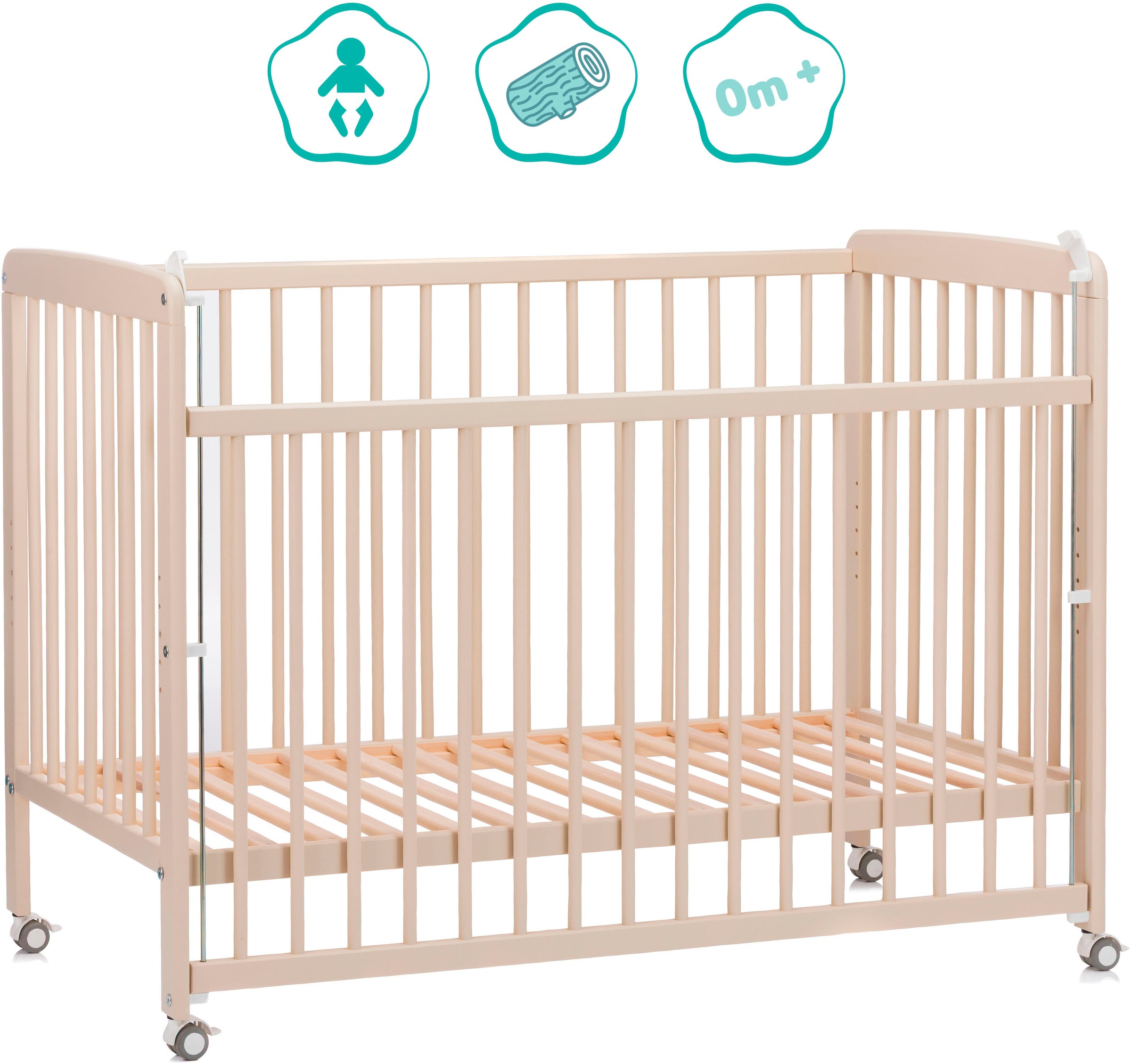 Fillikid Beistellbett »Nena«, inkl. Matratze; Made in Europe