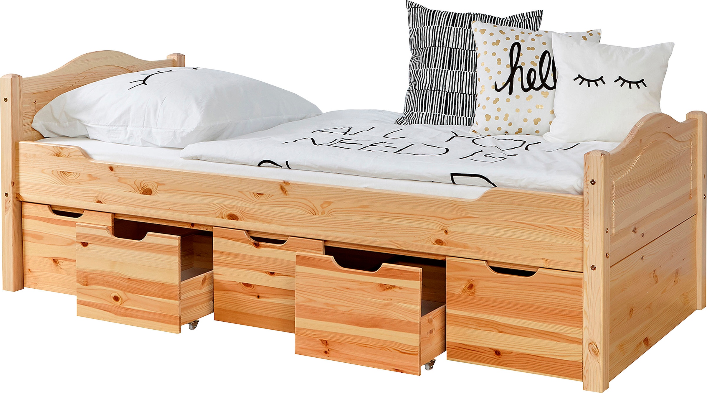 Ticaa Daybett »Leni« mit 5 Schubkästen