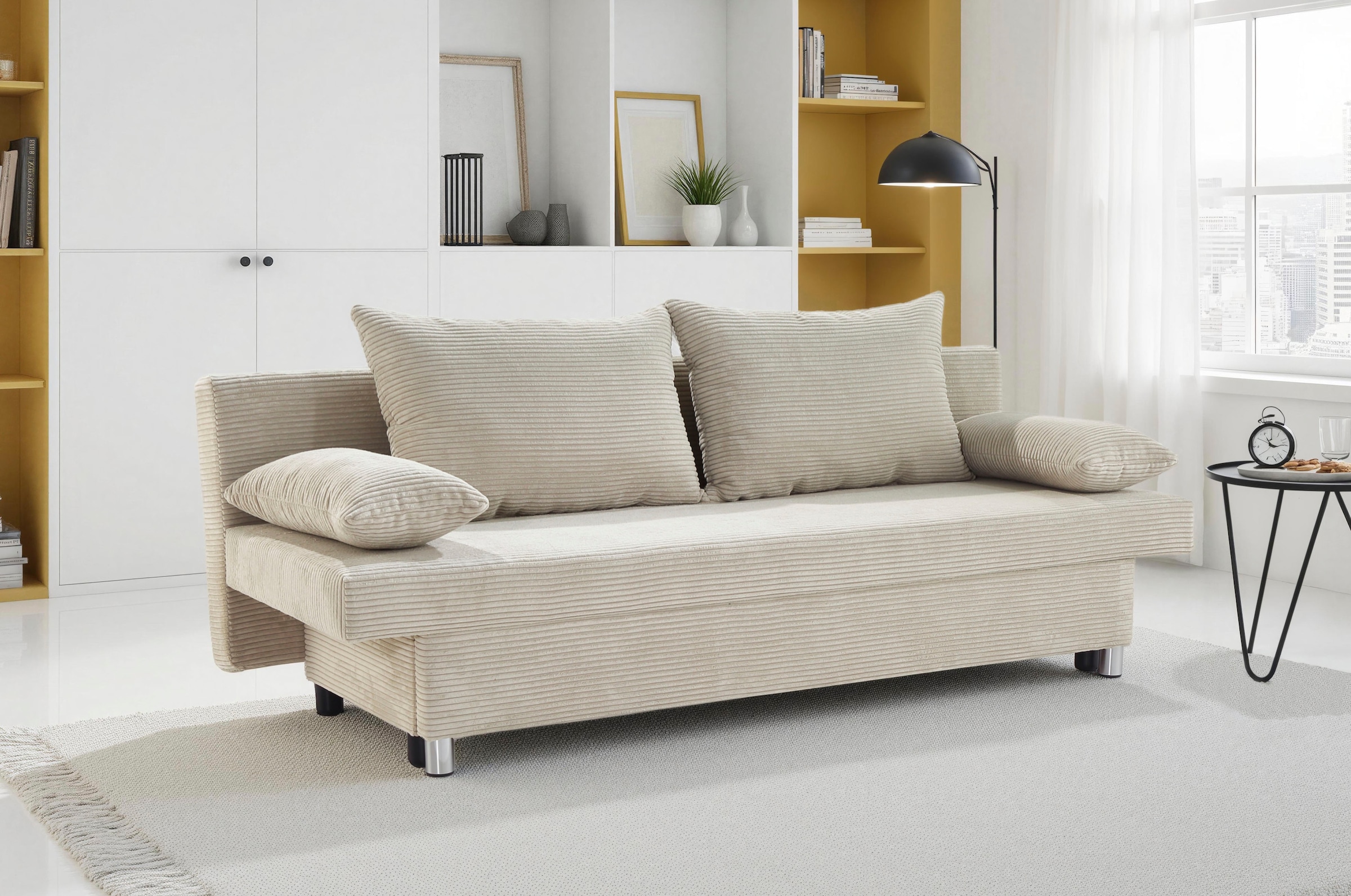 Jockenhöfer Gruppe Schlafsofa »B: 191 cm, Liegefl. 120x191 cm« mit Bettfunktion & Bettkasten