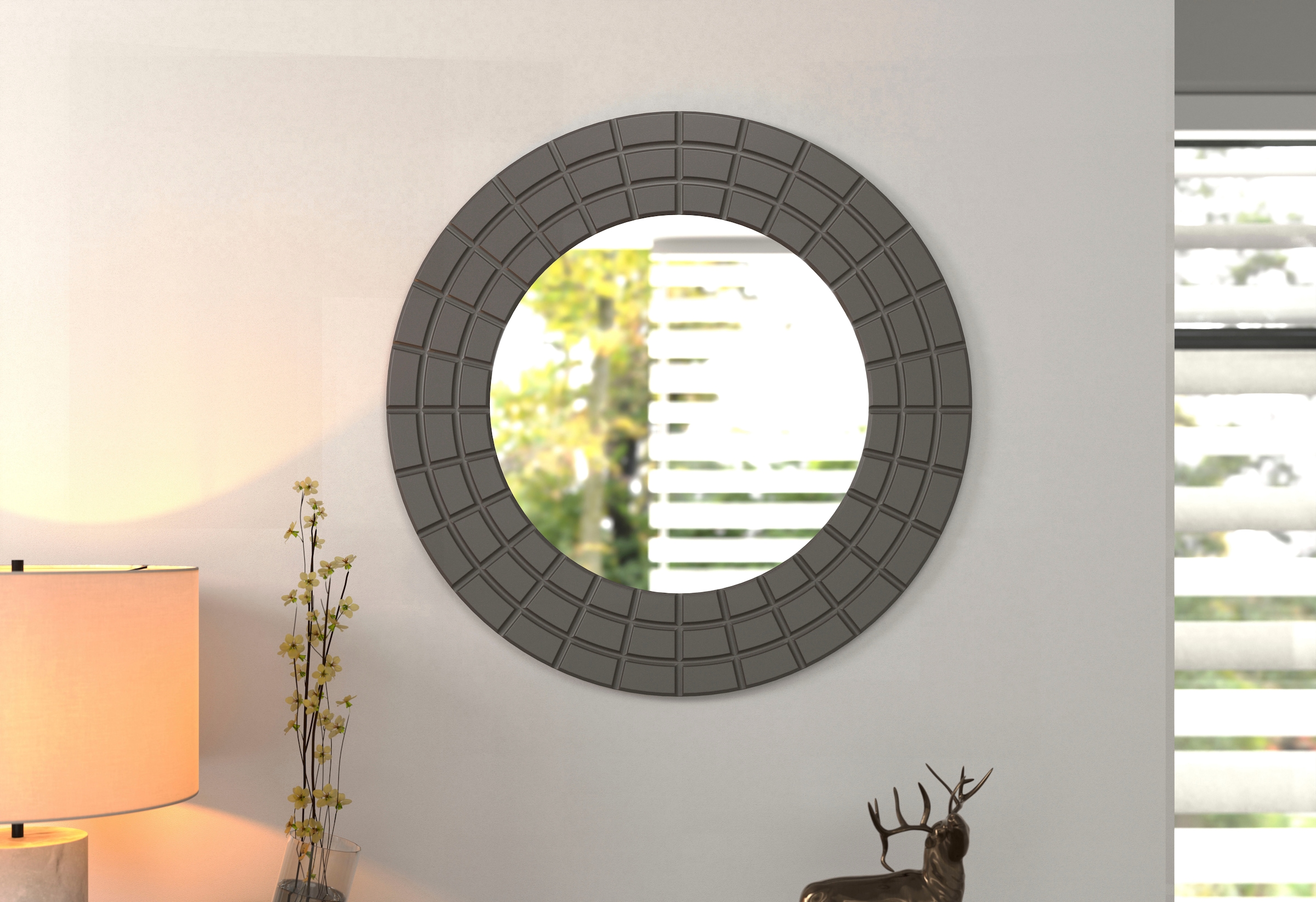 INOSIGN Wandspiegel »Fusion« Wandspiegel rund mit Floatglas - (B/T/H) 67/2/ günstig online kaufen