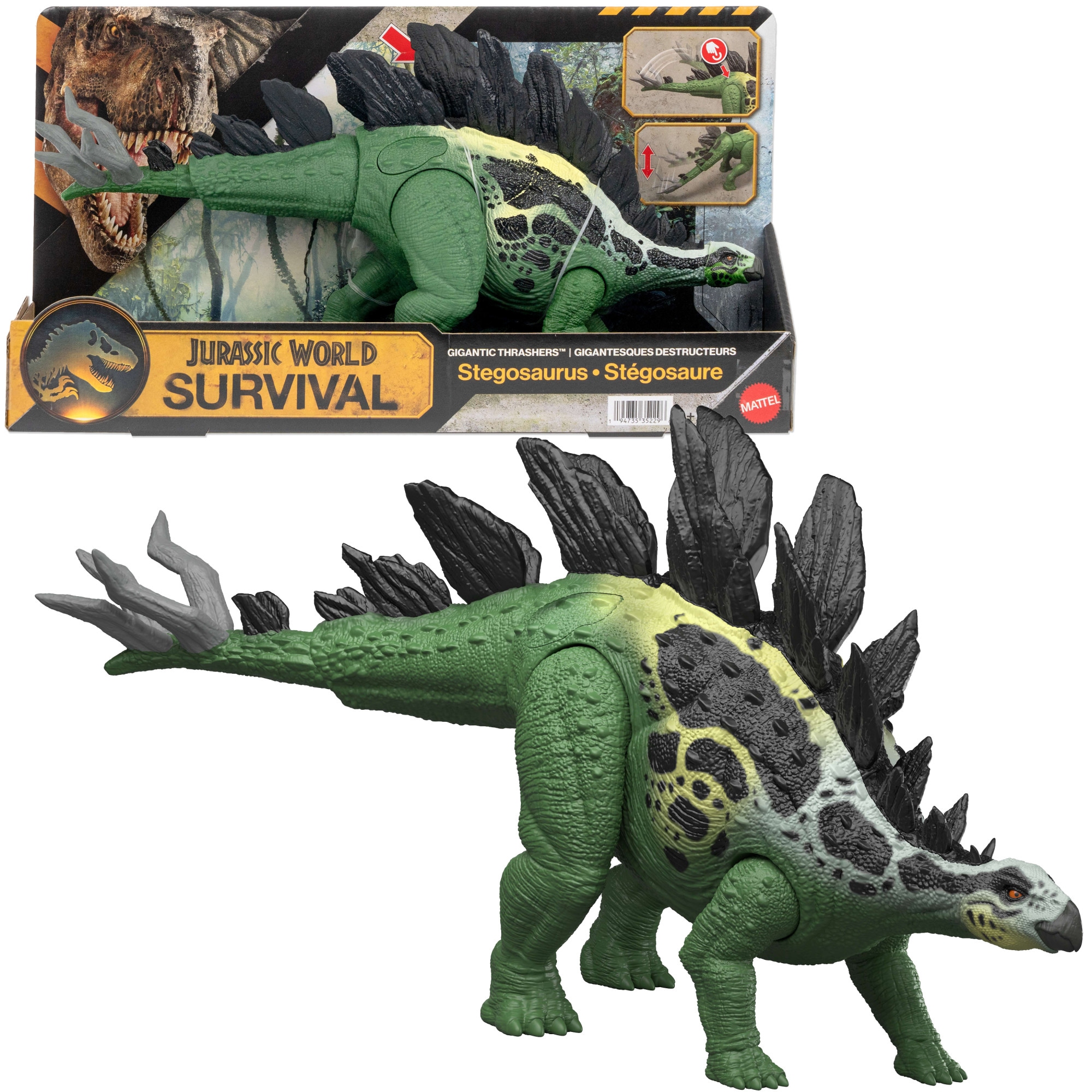 Mattel® Actionfigur »Jurassic World, Gigantic Thrashers - Stegosaurus«