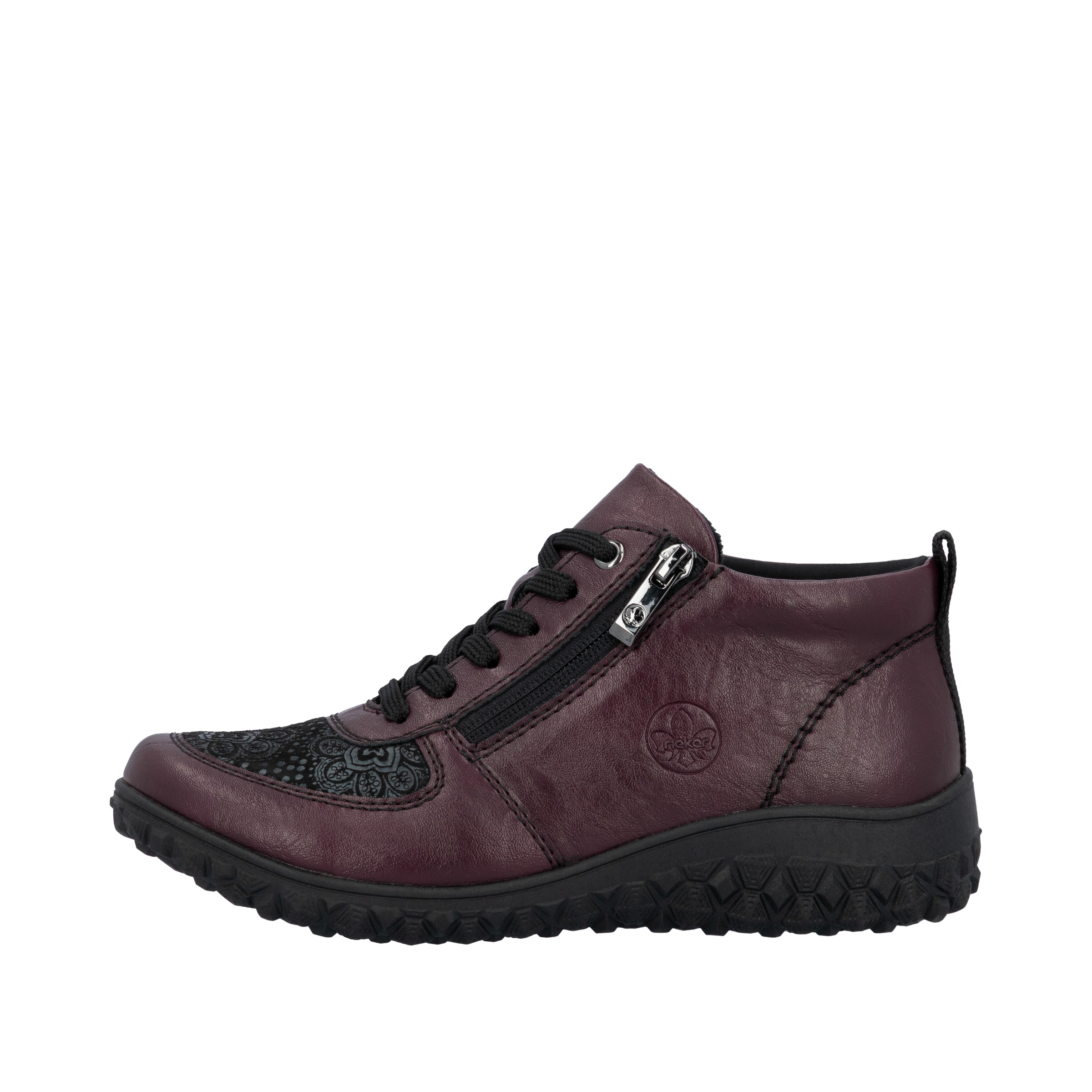 Rieker Sneakerboots, High Top Sneaker, Schnürboots, Stiefelette mit weichem Schaftrand