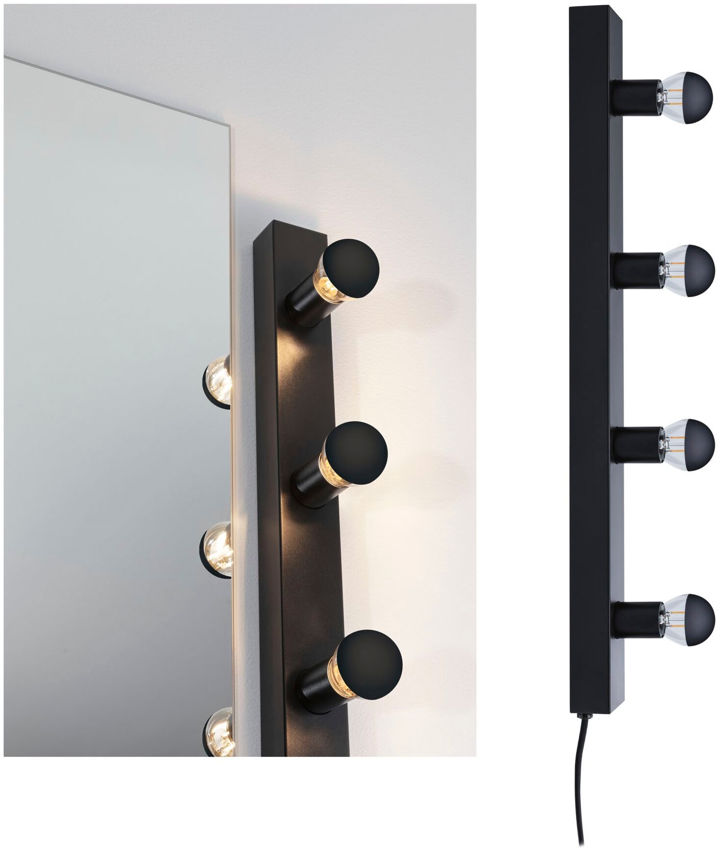 Paulmann Spiegelleuchte »Spiegelleuchte E14 230V max. 4x40W dimmbar«, 4 fla günstig online kaufen