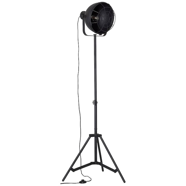 Brilliant Stehlampe »Jesper«, 1 flammig-flammig, 166,5 cm Höhe, Ø 39 cm,  E27, schwenkbar, Metall, schwarz online bestellen