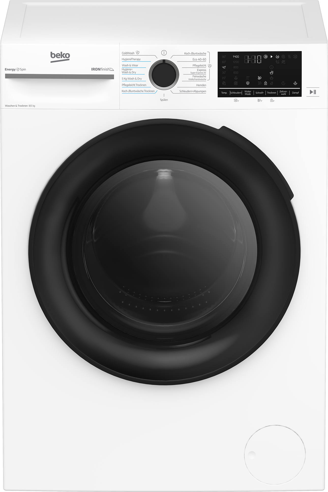 BEKO Waschtrockner »BM3DT4844W1« 8 kg /5 kg 75 dB(A) Dampfunterstützung für frischere Wäsche und weniger Falten