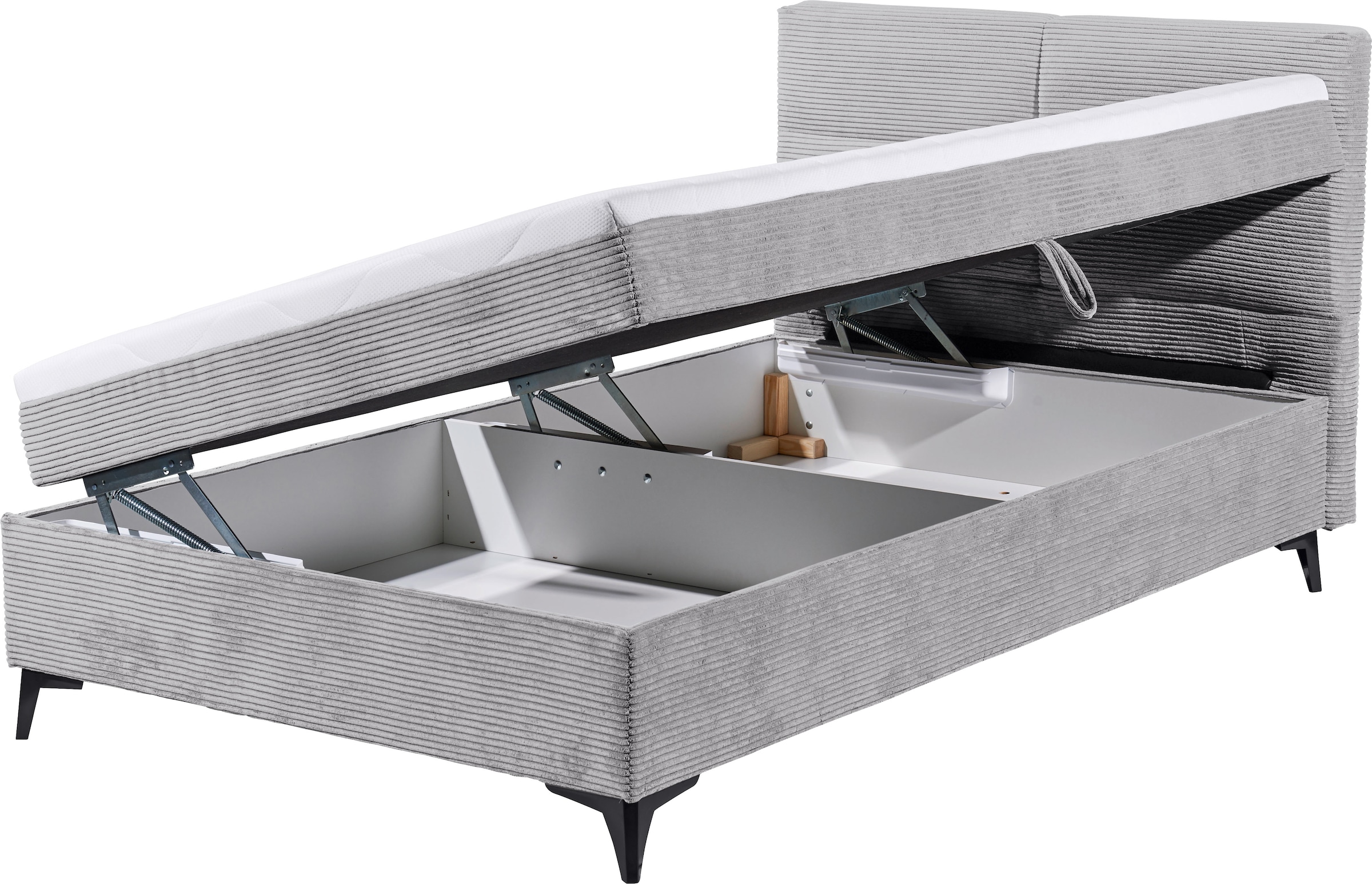ED EXCITING DESIGN Boxbett »Andon« mit Bettkasten, integrierter Topper, universell aufbaubar