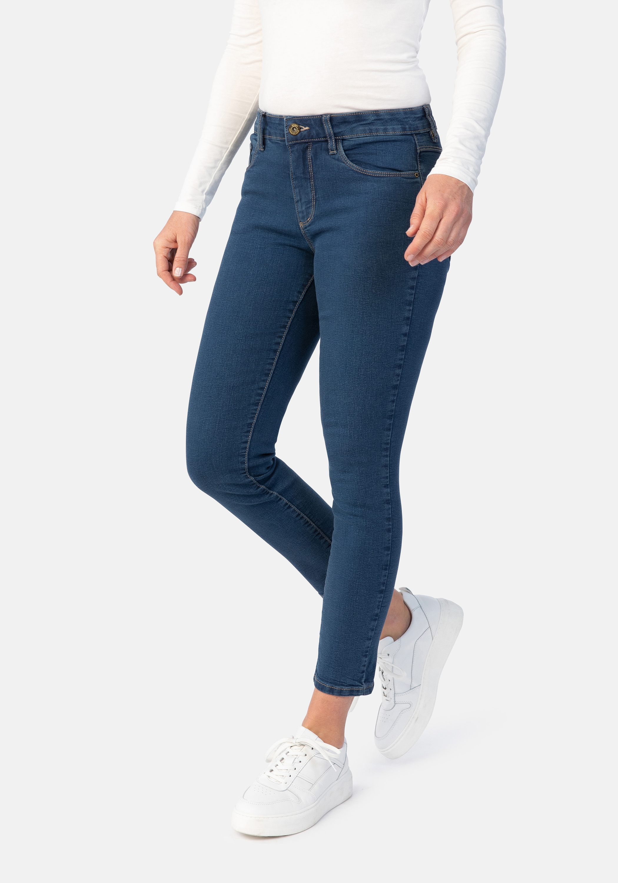 STOOKER WOMEN 5-Pocket-Jeans »Florenz Denim Slim Fit Jeans« Slim Fit Casual Clean Wash Denim Jeans für Damen