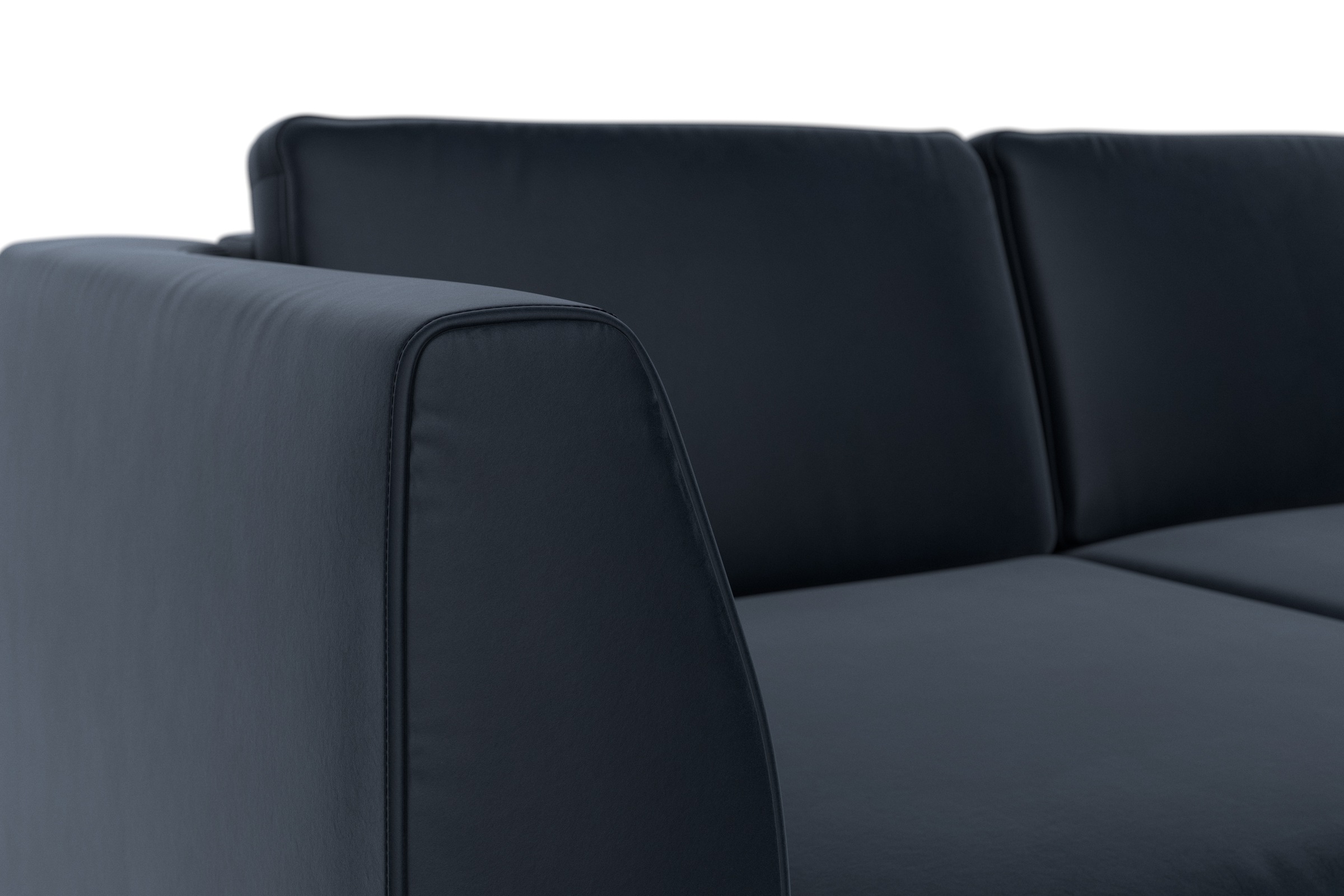 sit&more Ecksofa »Olsen L-Form«, inklusive Sitztiefenverstellung, wahlweise mit Bettfunktion, 15cm hoch
