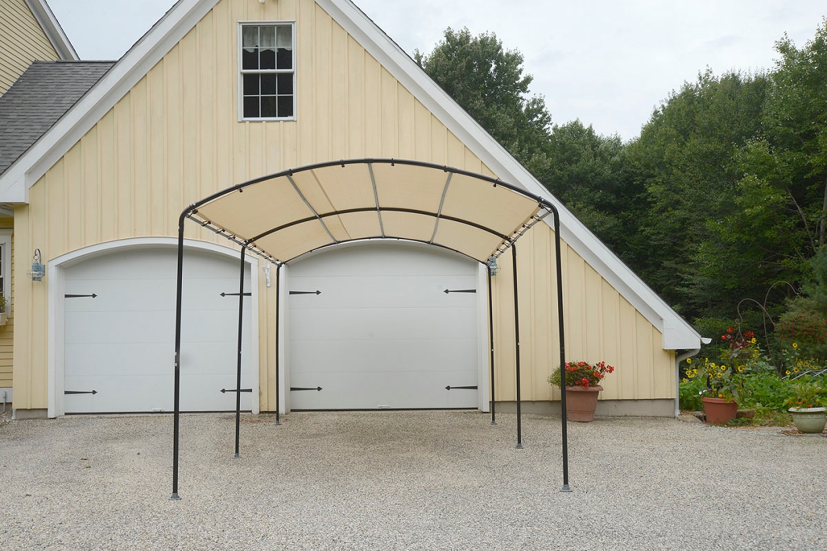 ShelterLogic Pavillon, Stahlgestell mit UV-beständiger Polyethylen-Plane