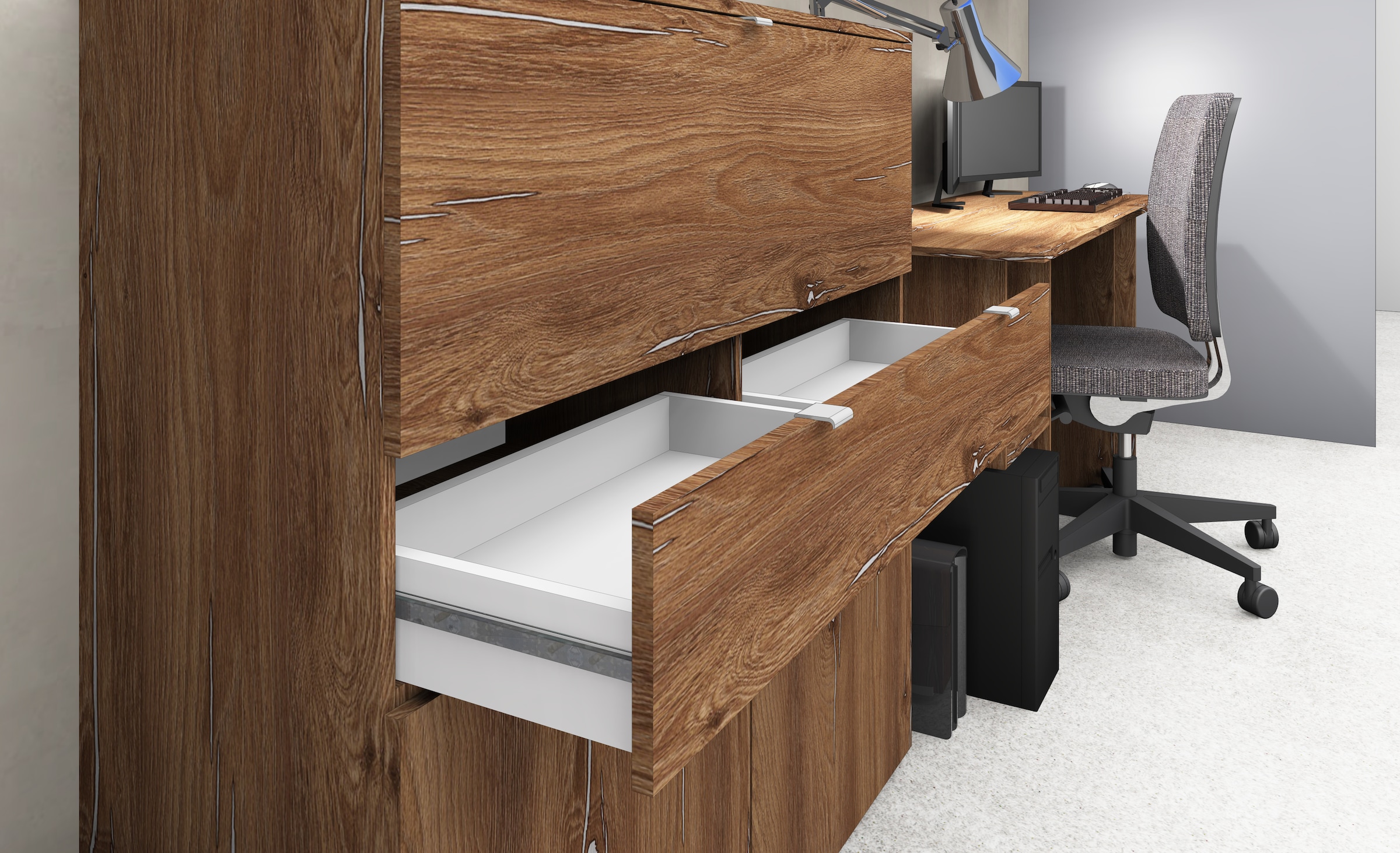 borchardt Möbel Sekretär »Dolly«, platzsparend, Home-Office-Schreibtisch, Breite 110 cm, Made in Germany