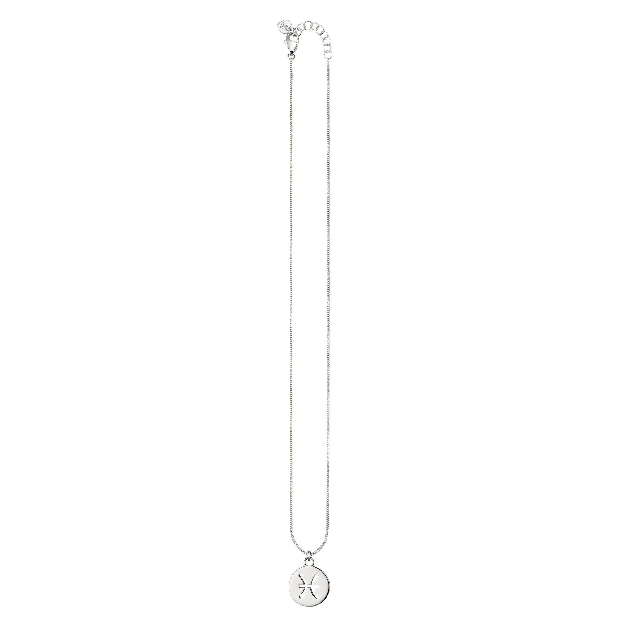 CAÏ Kette mit Anhänger »Fische Sternzeichen 925/- Sterling Silber rhodiniert«