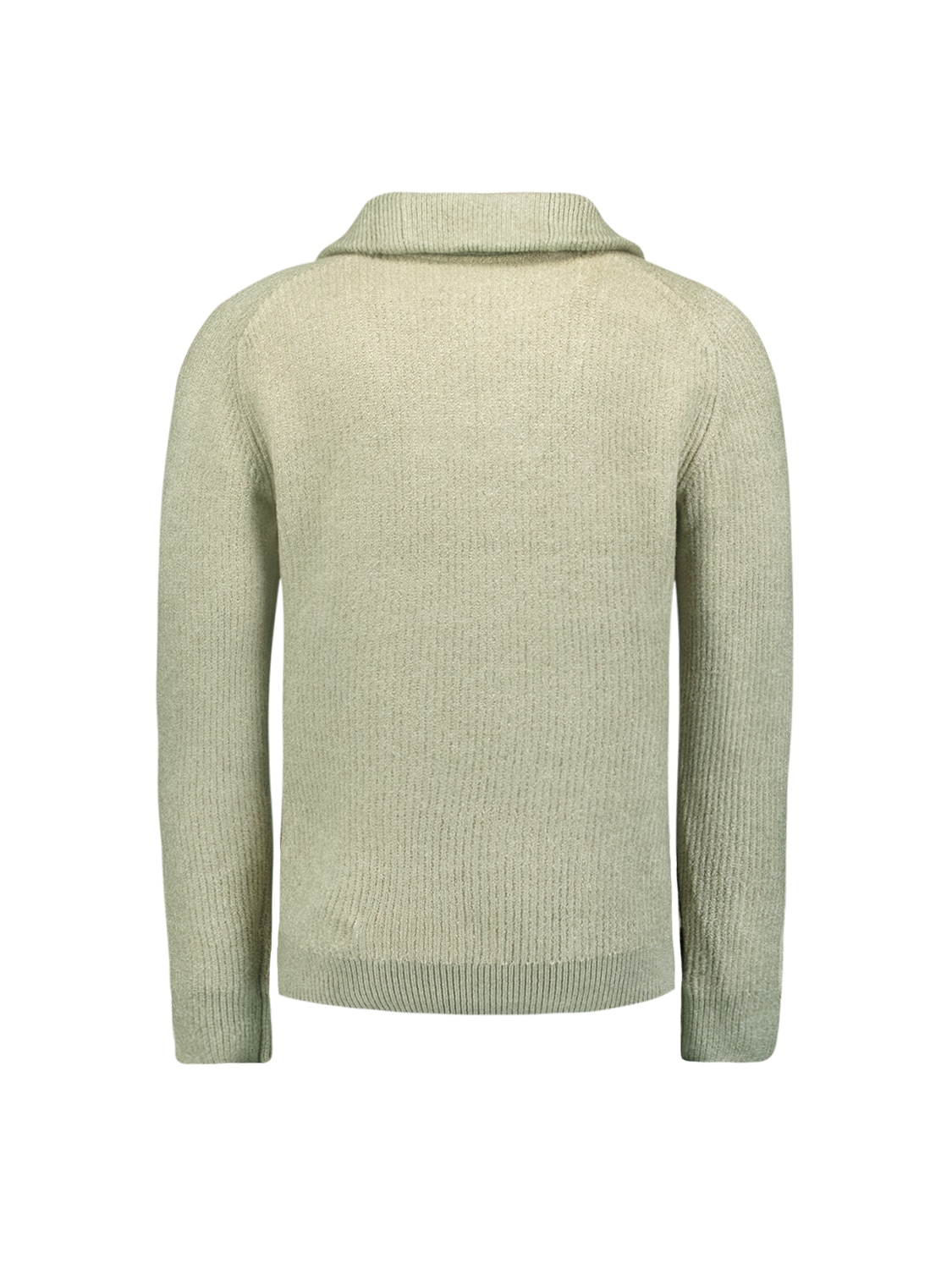 NO EXCESS Rollkragenpullover »No Excess Pullover mit halbem Reißverschluss und Wolle«
