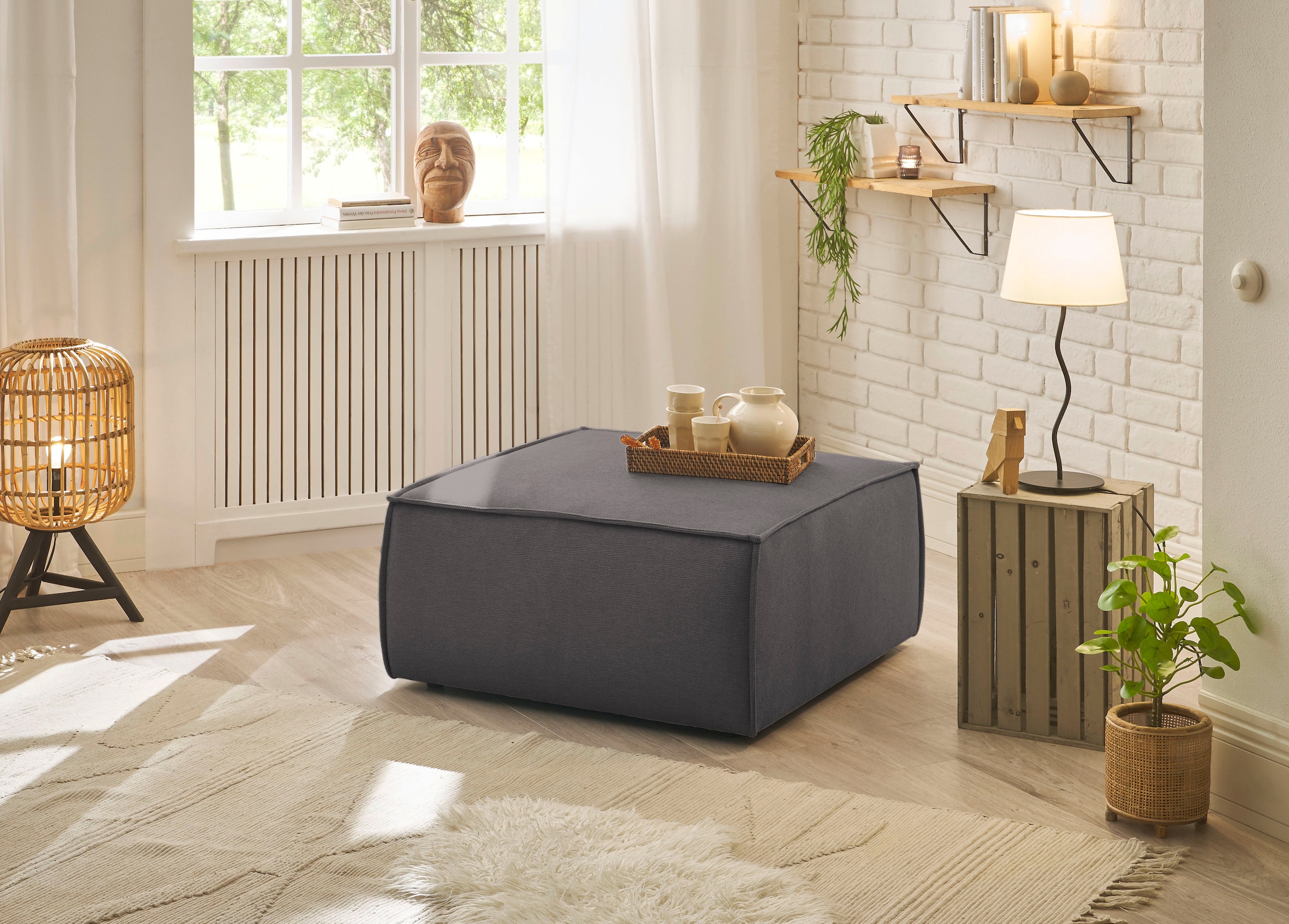 andas Hocker »Finnley«, quadratisch, passt z. Loveseat Finnley