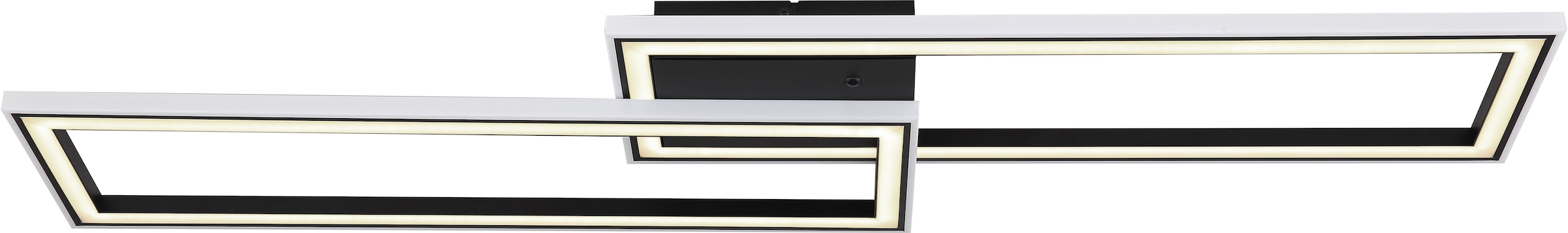 GLOBO LIGHTING LED Deckenleuchte »MIRELLA«, Leuchtmittel LED-Modul | LED fest integriert, Deckenlampe/schwarz/Regenbogeneffekt/ CCT 2700-6500K