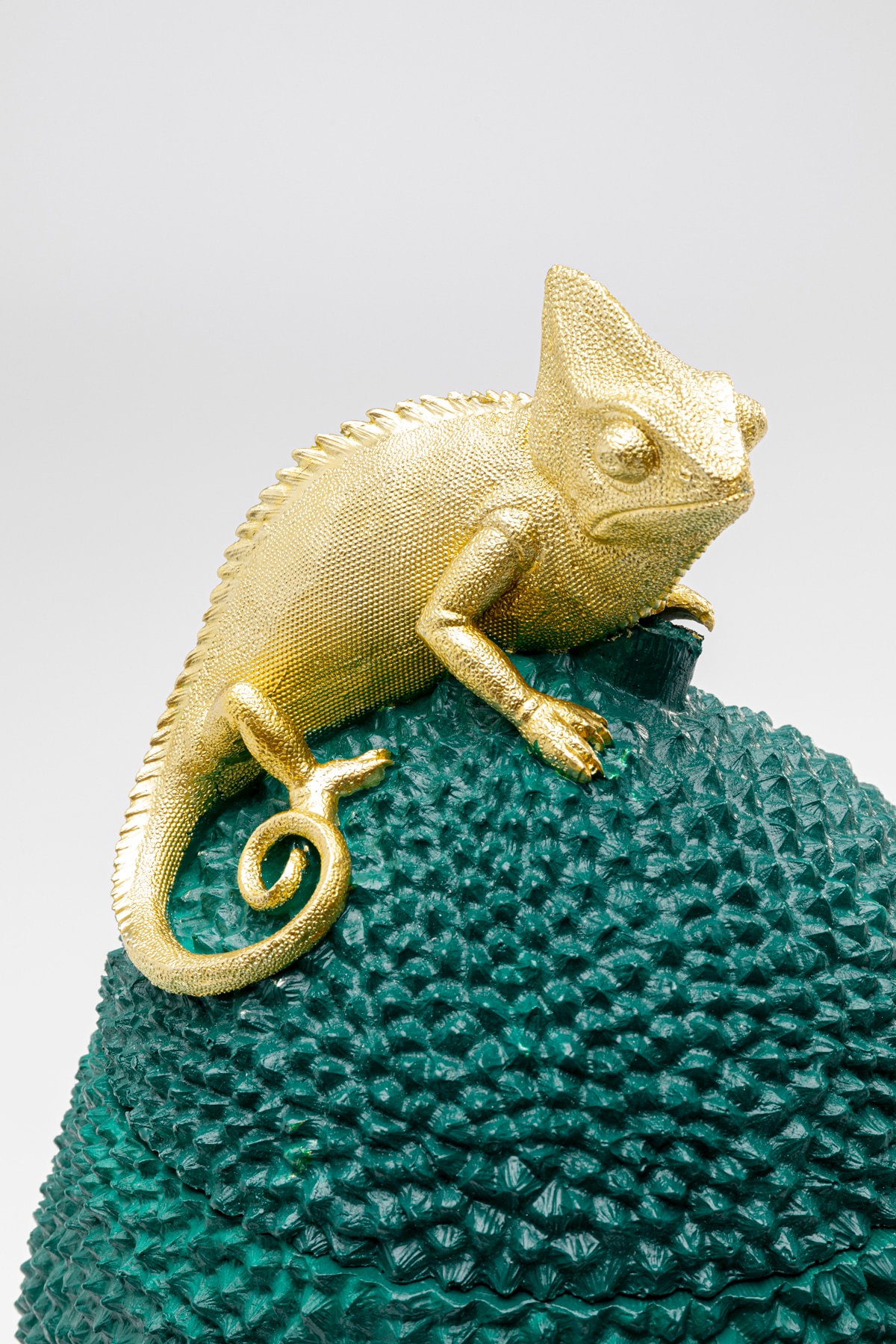 Kare Design Dose »Dekodose Jackfruit Chameleon 41cm« ideal für Schmuck, Schlüssel, Kleingeld, Haargummis u.a. Kleinteile