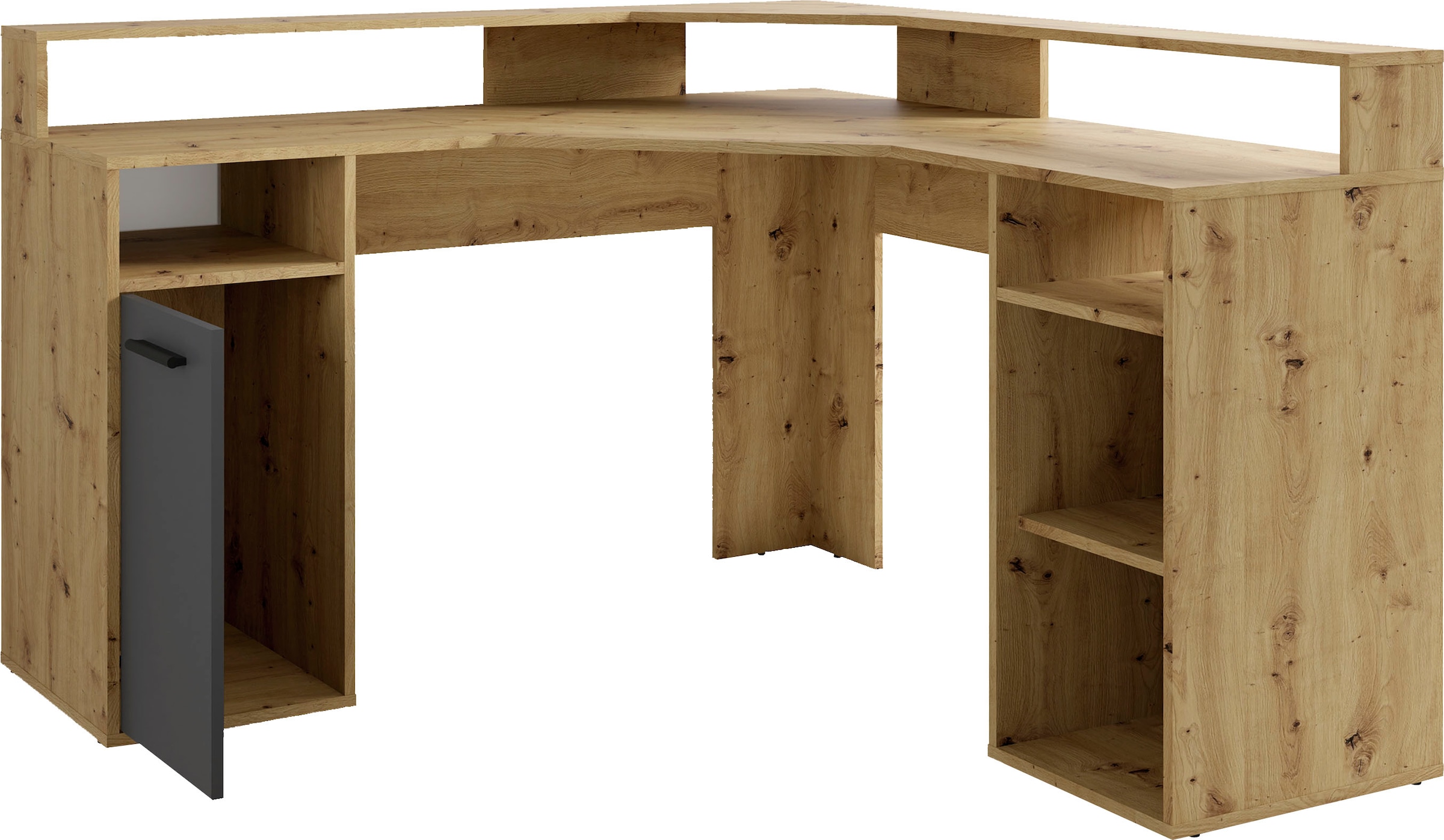 byLIVING Gamingtisch »Fox«, Breite 139 cm, moderner Eck-Schreibtisch günstig online kaufen