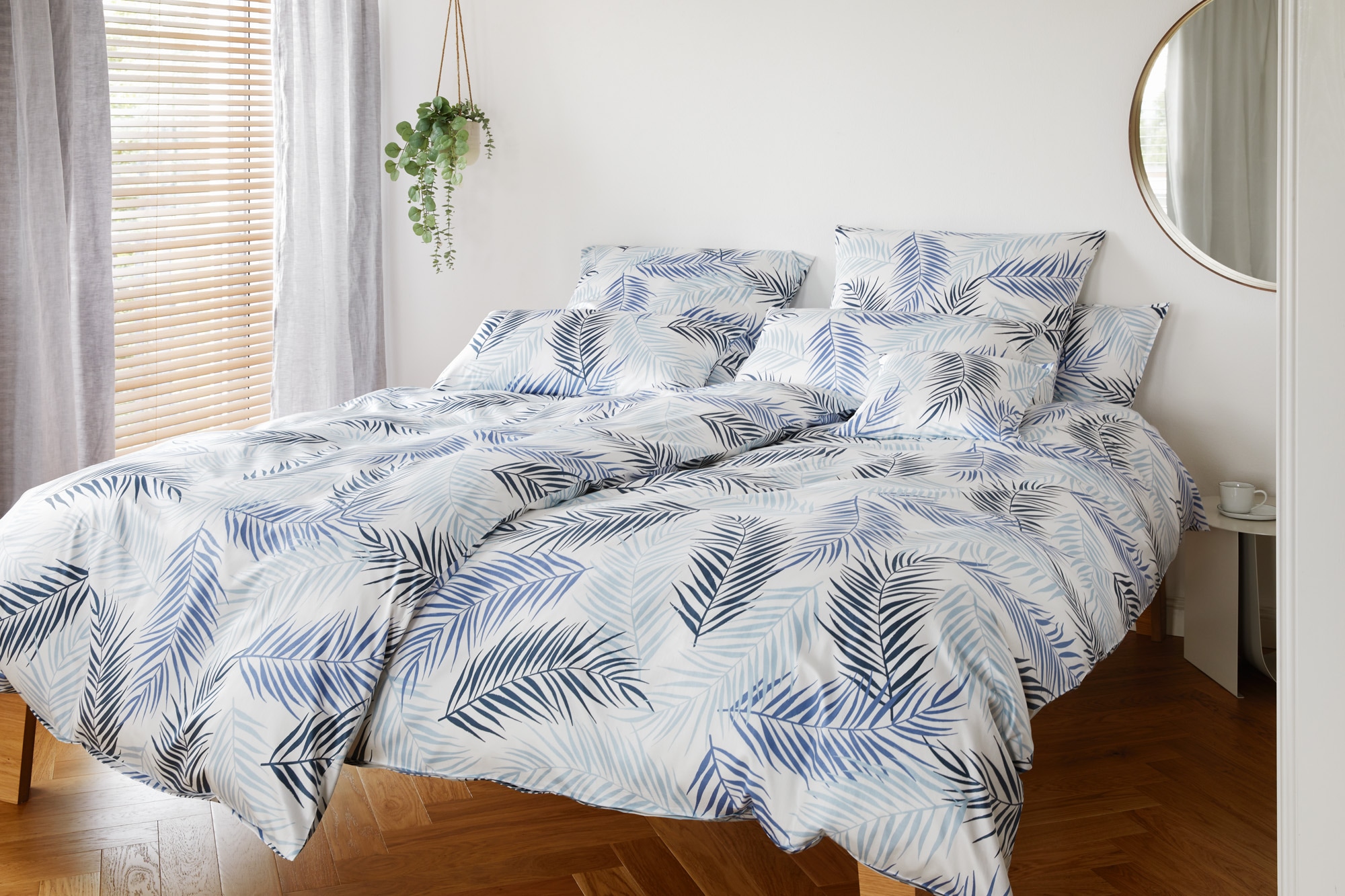 Elegante Bettwäsche »Palm«, angenehmes Hautgefühl