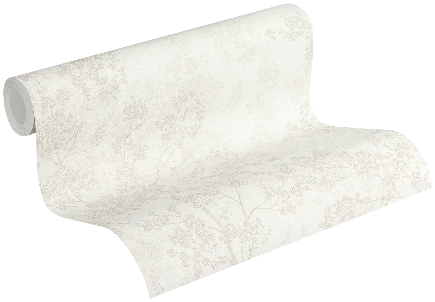 living walls Vliestapete »New Walls Cosy & Relax in Ast Optik« Wald | botanisch | geblümt leicht strukturiert Florale Tapete Wald Tapeten Wohnzimmer Schlafzimmer Küche modern Optik