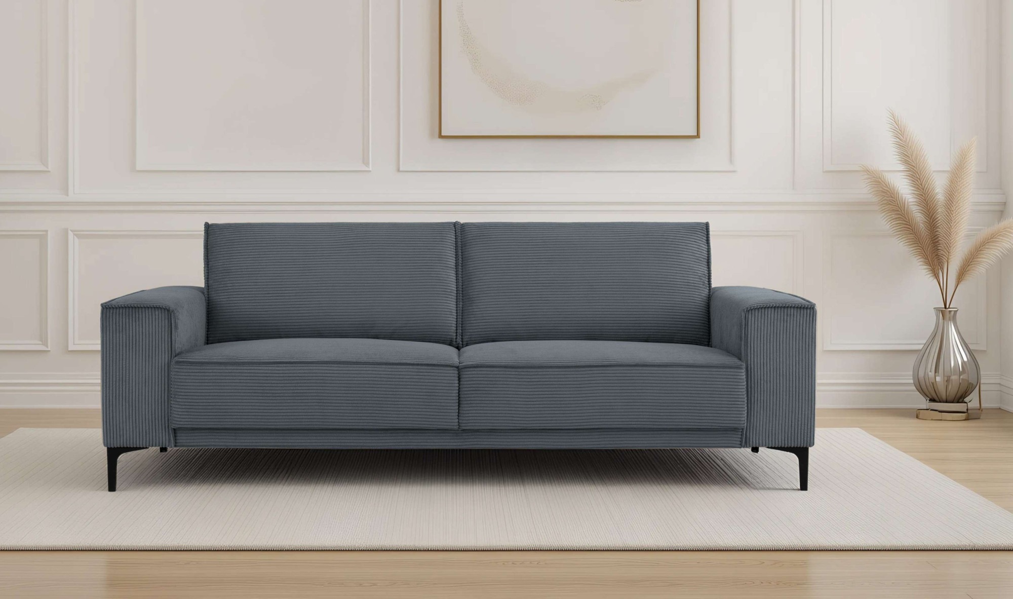 PLACES OF STYLE 3-Sitzer »3er Sofa Oland, Struktur, Flachgewebe, Luxus-Micr günstig online kaufen