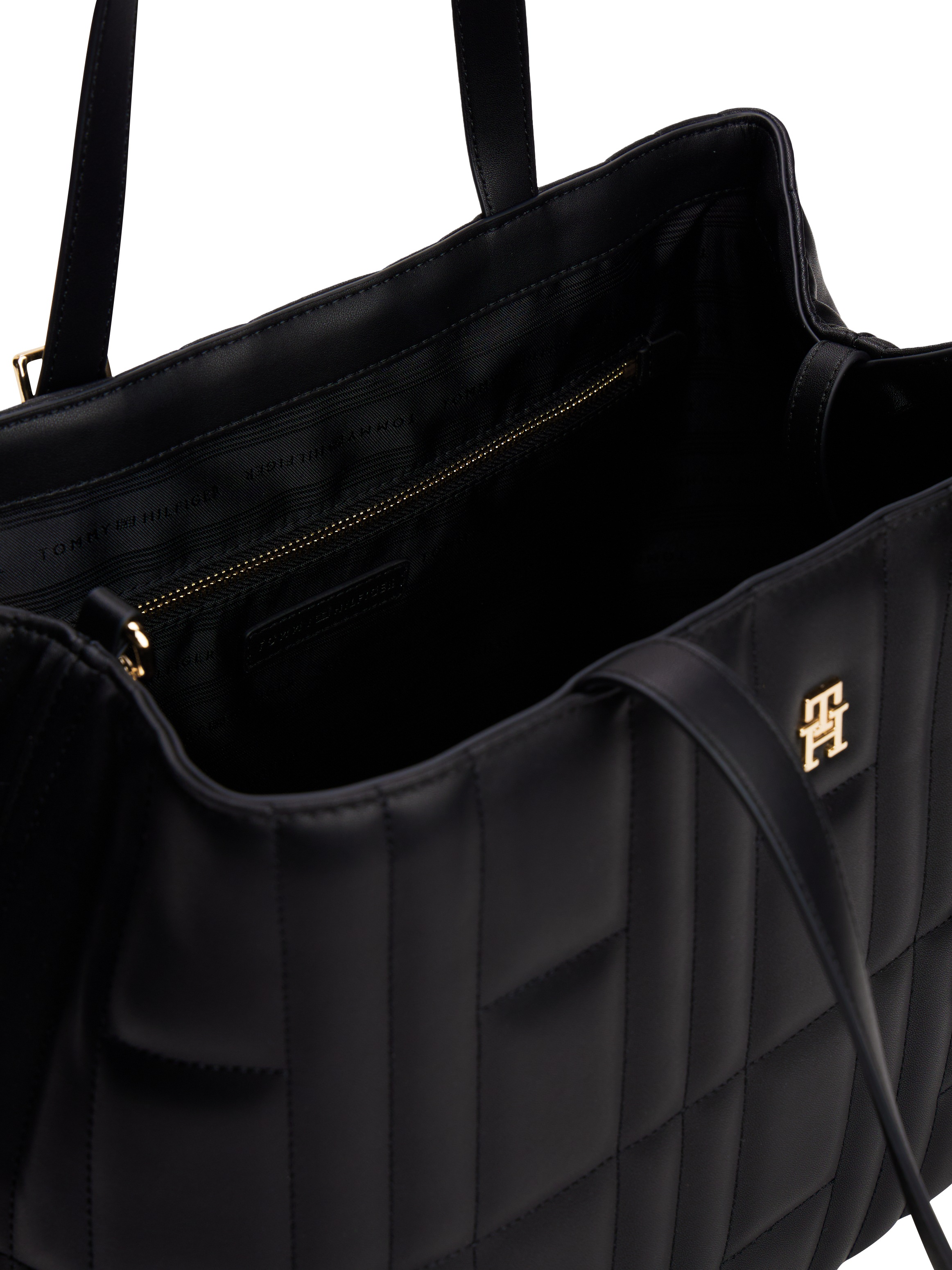 Tommy Hilfiger Tragetasche »TH FEMININE TOTE«, Damen Umhängetasche, Schultertasche, mit verlängerbarem Henkel
