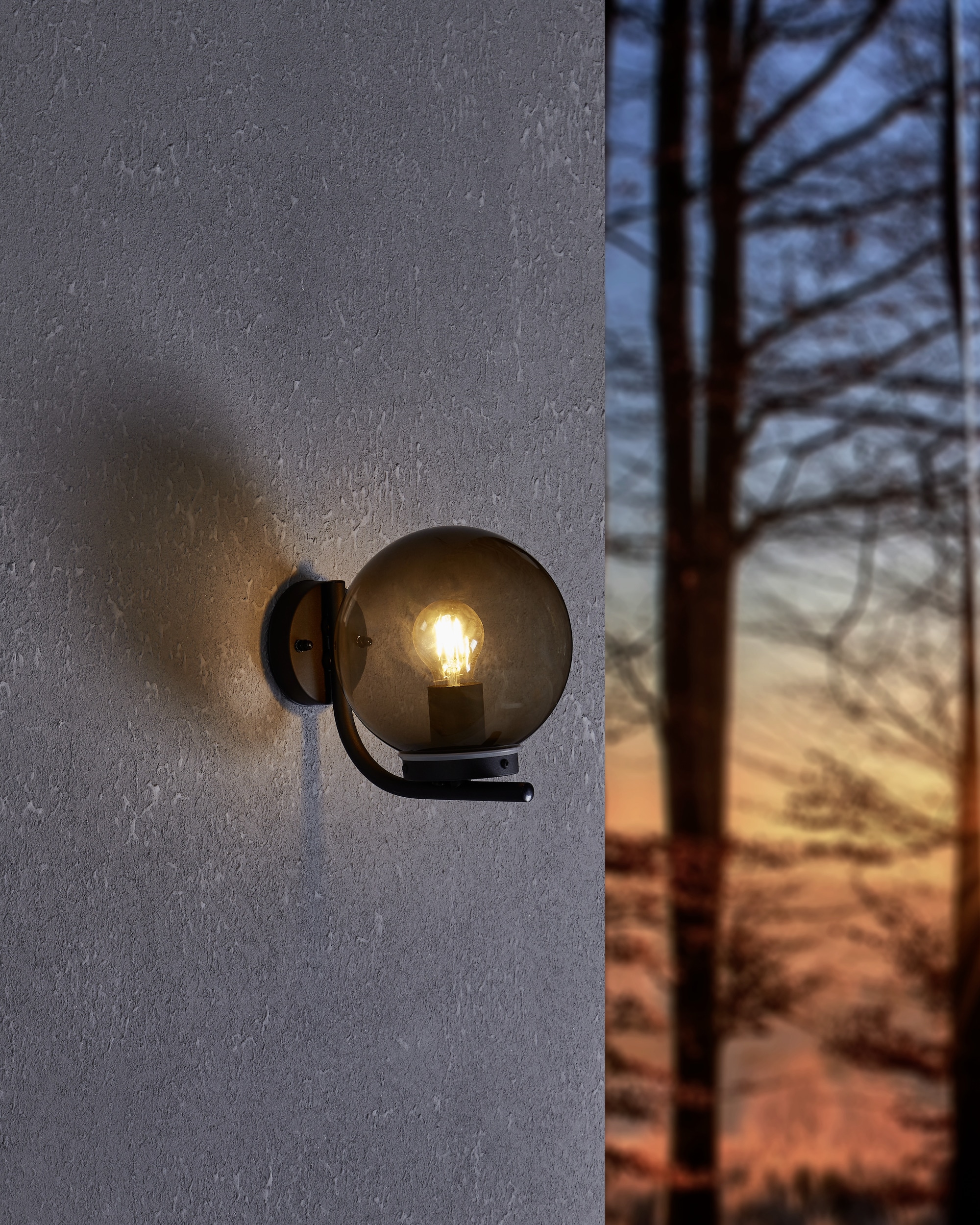 EGLO Wandleuchte »TAVERNA Wandlampe - Stahl verzinkt - E27 - 1X28W - IP44« E27 1 Stk. Außenbeleuchtung, Außenwandleuchte, Terrasse, L20 x H23 x AL25,5 cm