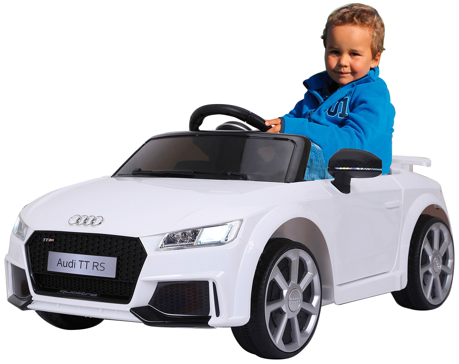 Jamara Elektro Kinderauto Ride on Audi TT RS ab 3 Jahren bis 30 kg