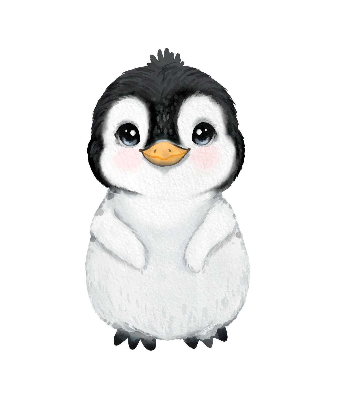 Lüttenhütt Poster »Süßer Pinguin«, Fantasy-Pinguine-Tiere, (1 St.), HD Premium Druck
