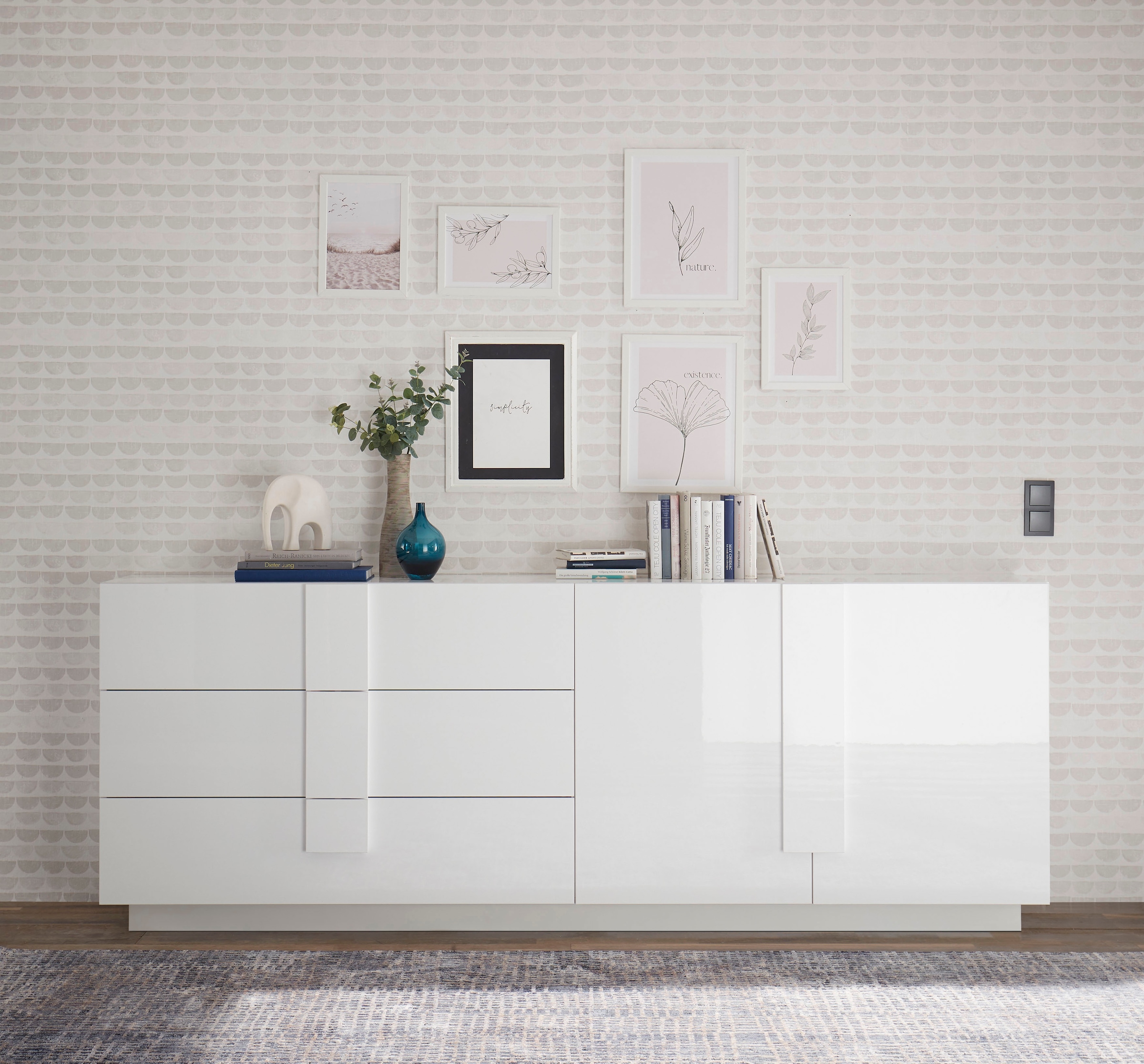 INOSIGN Sideboard »Jupiter«, Breite 241 cm mit 3 Schubkästen