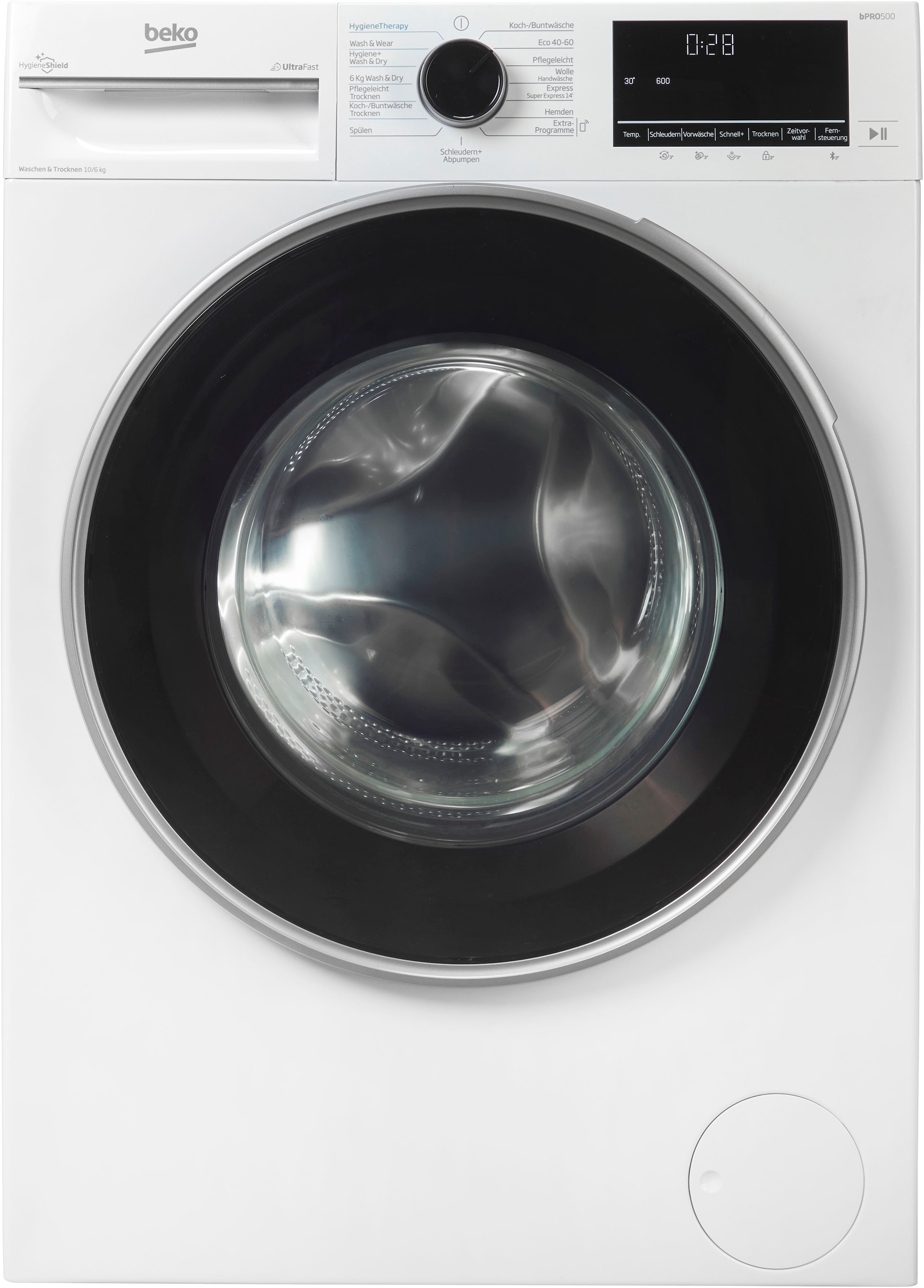 BEKO Waschtrockner »B3DFT510447W« 10 kg /6 kg 76 dB(A) Vollelektronik