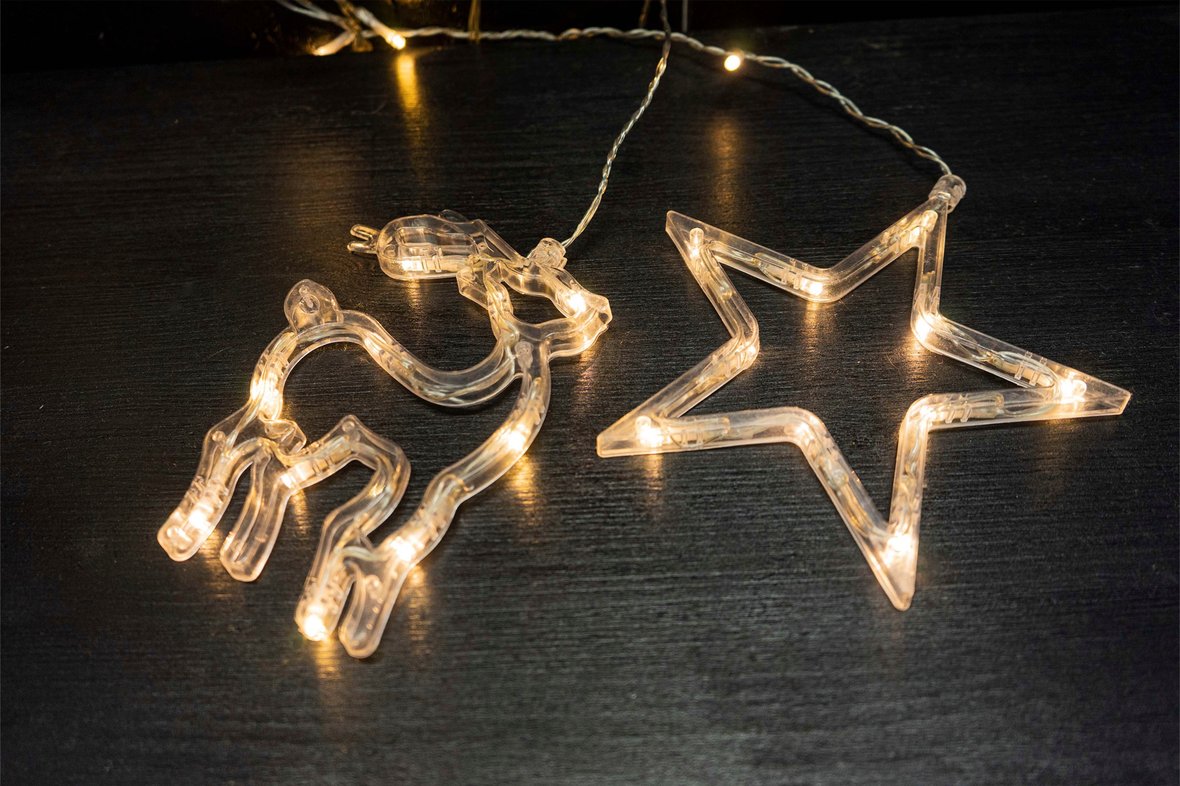 NOOR LIVING LED-Lichterkette »Weihnachtszeit«, mit Stern- und Rentierbeleuc günstig online kaufen