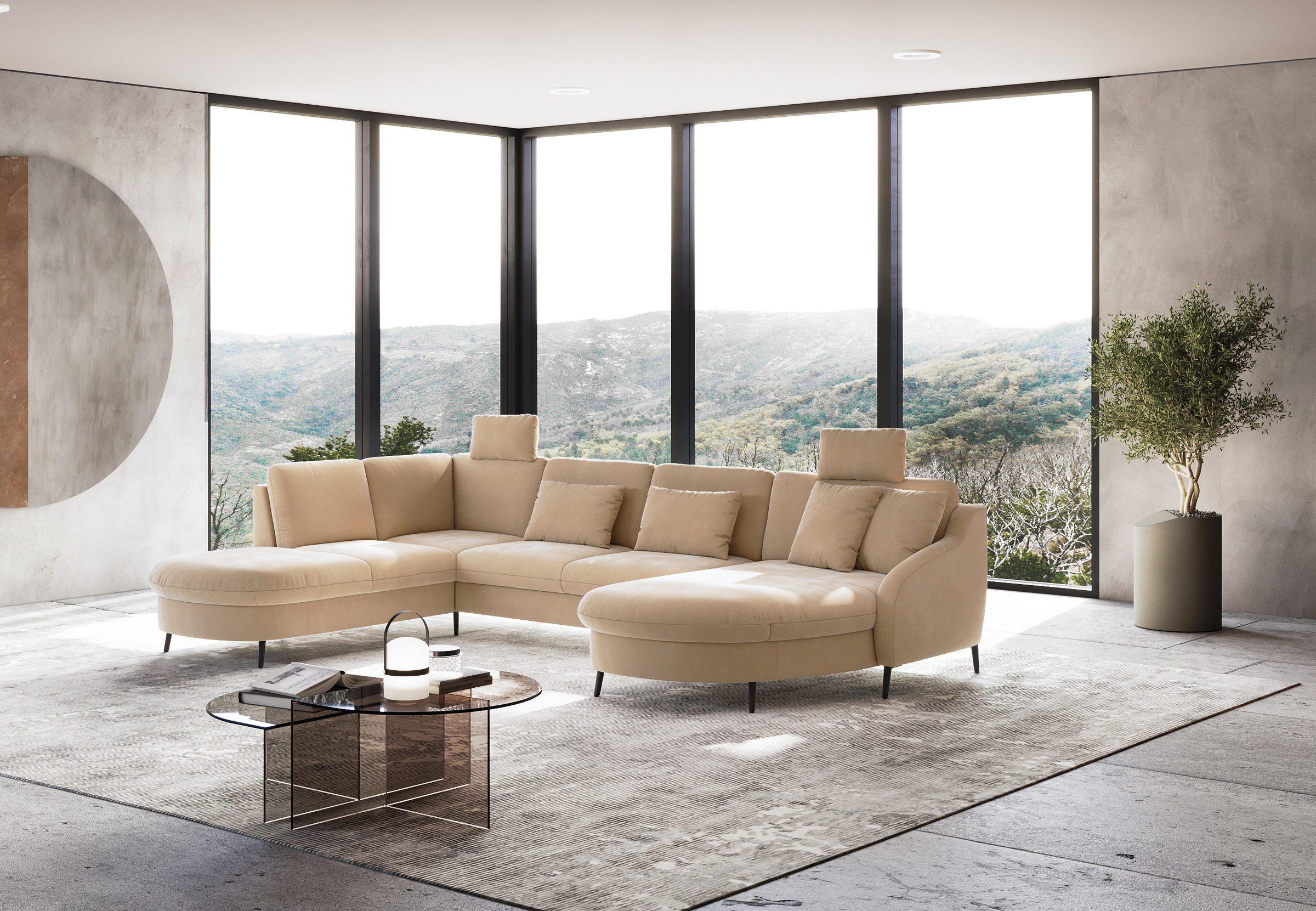 sit&more Wohnlandschaft »Soul U-Form« wahlweise mit Bett und Bettkasten günstig online kaufen