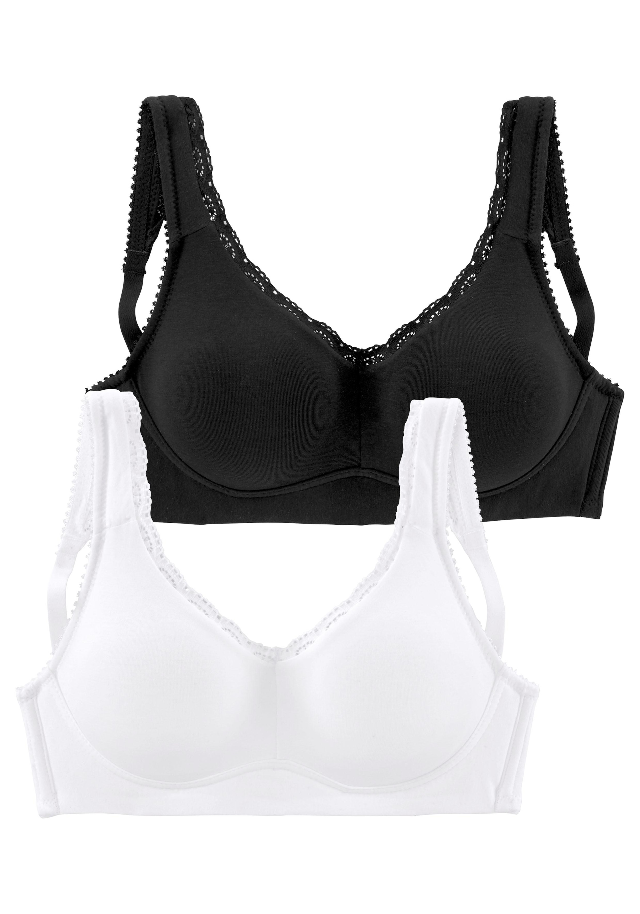 Dessous Bügelloser Spitzenkante petite Basic fleur (Packung mit 2 BH Stück)