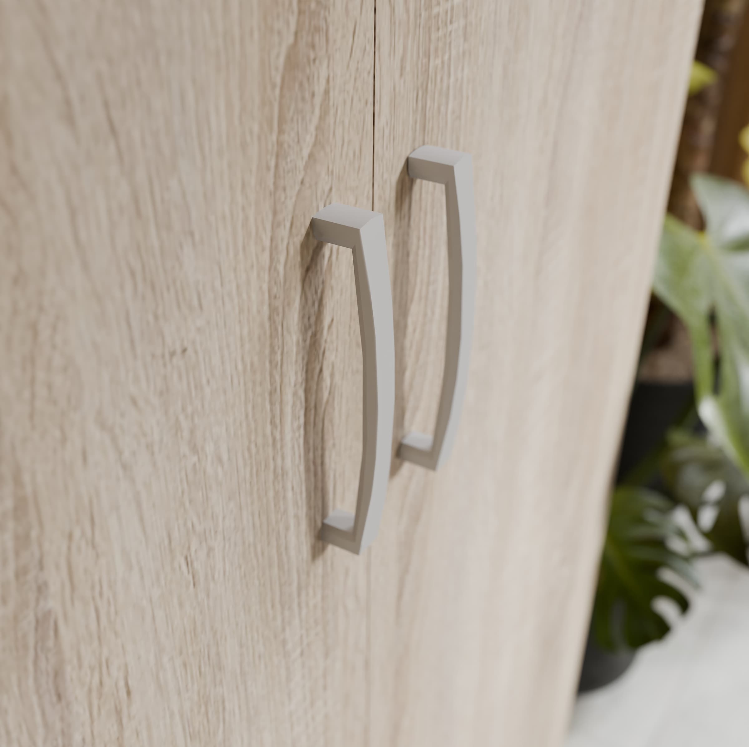 FORTE Drehtürenschrank 2 Dekore, Mehrzweckschrank, Einlegeböden optional