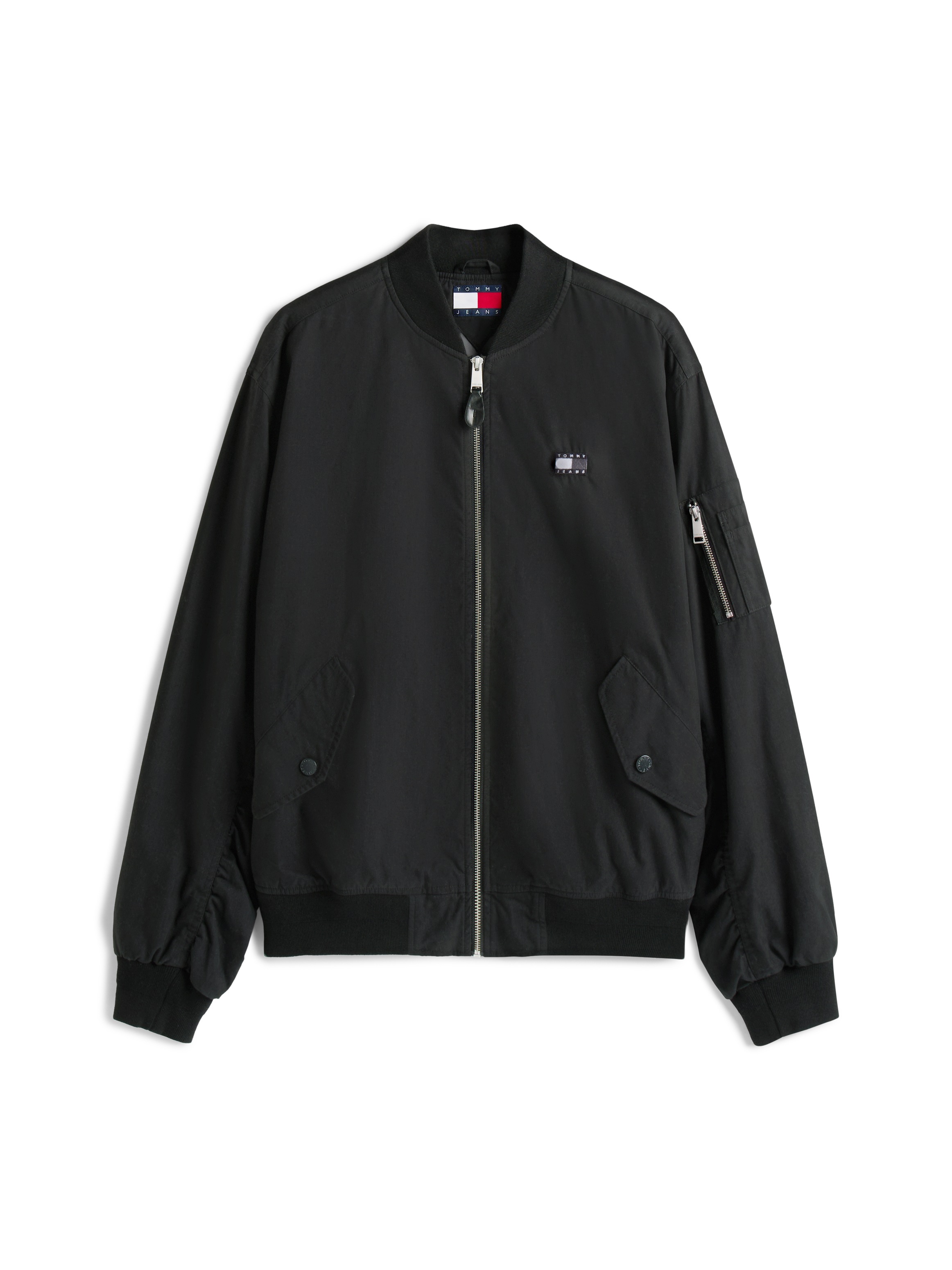Tommy Jeans Bomberjacke »TJM COTTON BOMBER JACKET«, ohne Kapuze, Mit Rundhalsausschnitt