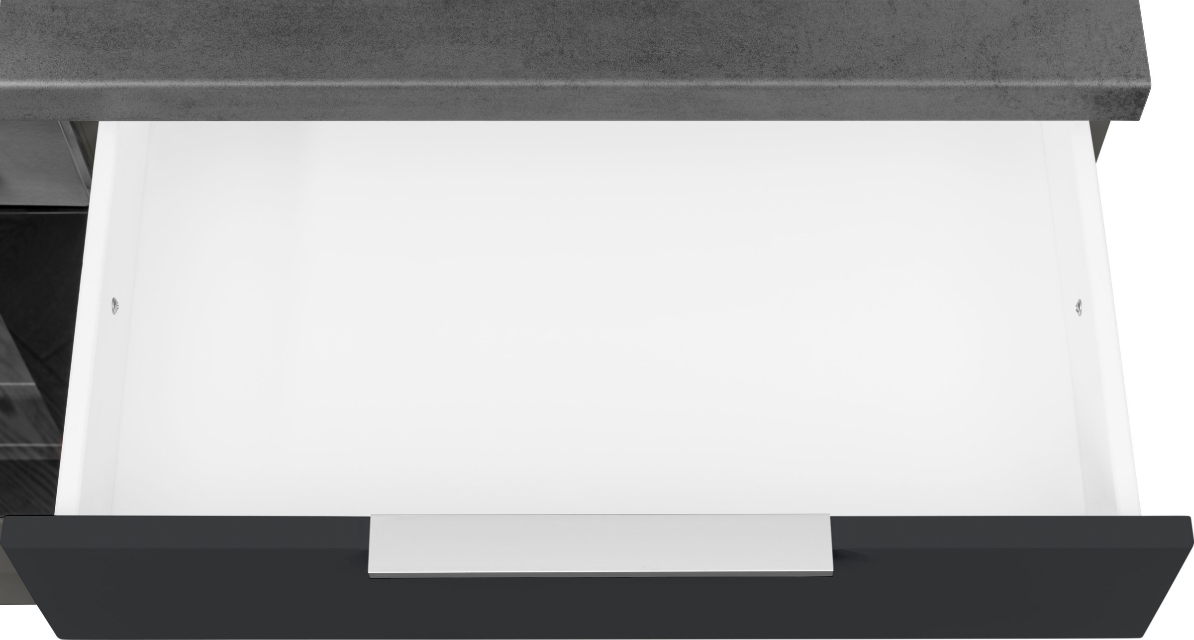 KOCHSTATION Küchenzeile »KS-Luhe« 330 cm breit, wahlweise mit oder ohne E-Geräten, gefräste MDF-Fronten