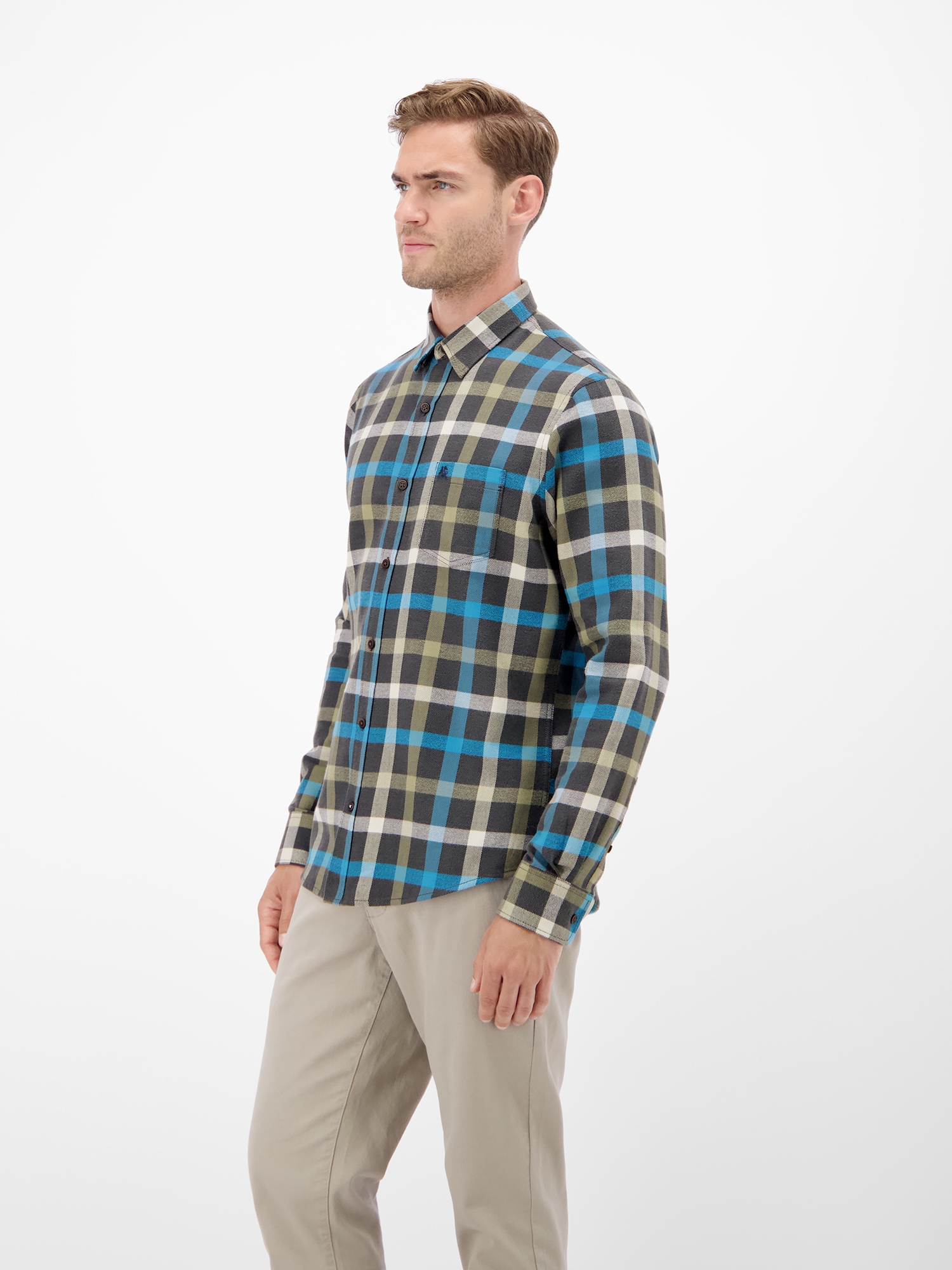 LERROS Flanellhemd »LERROS Stylisches Flannelhemd, klassisch kariert«