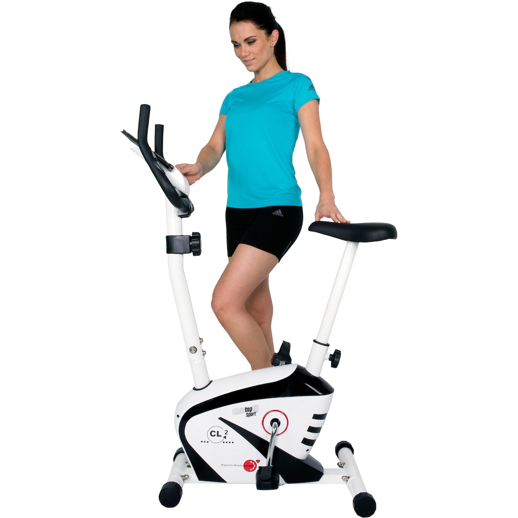 Christopeit Sport® Heimtrainer »CL 2«, Computer mit Halterung für Tablet bzw. Smartphone