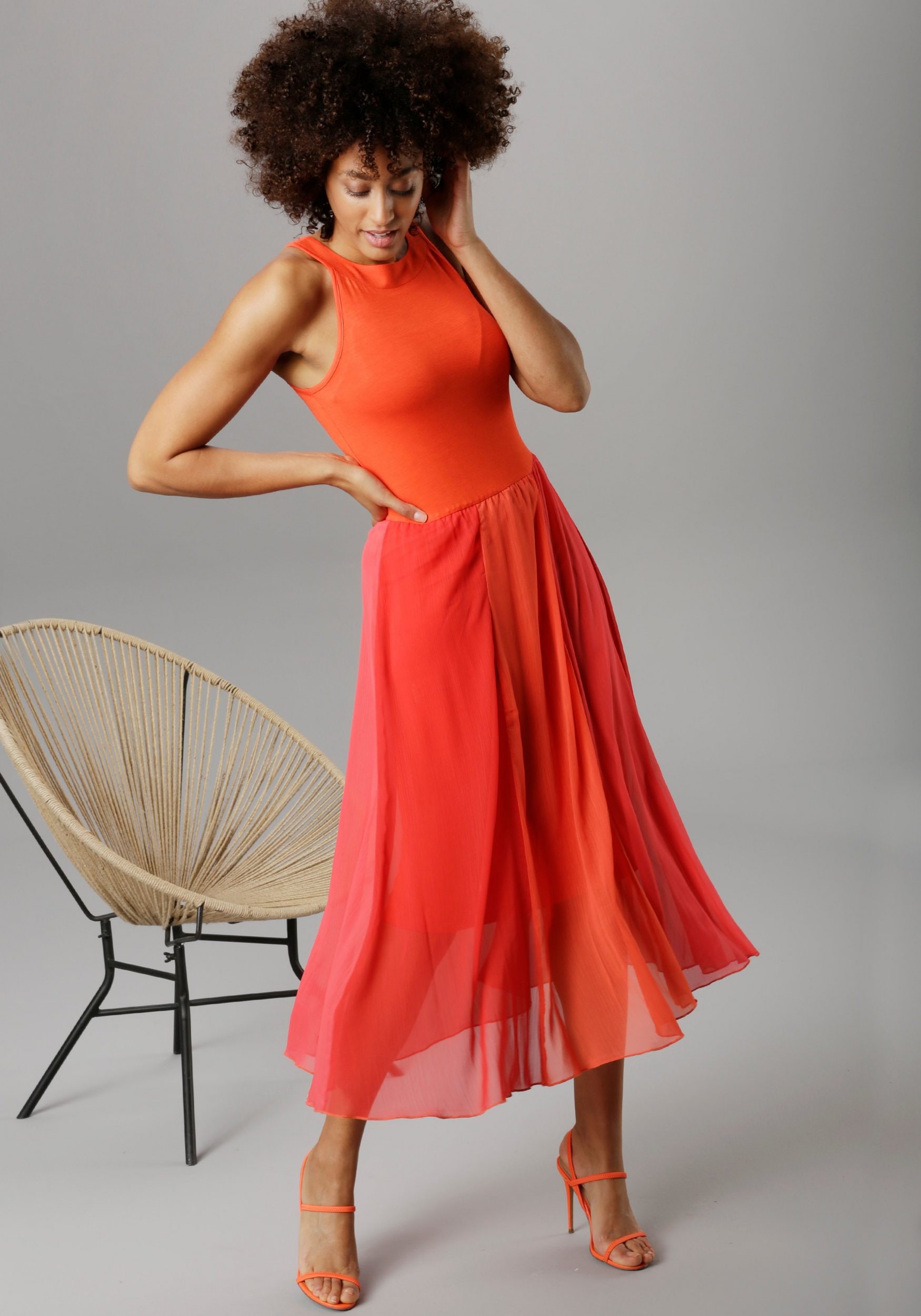 Aniston SELECTED Sommerkleid, in Knallfarben online kaufen