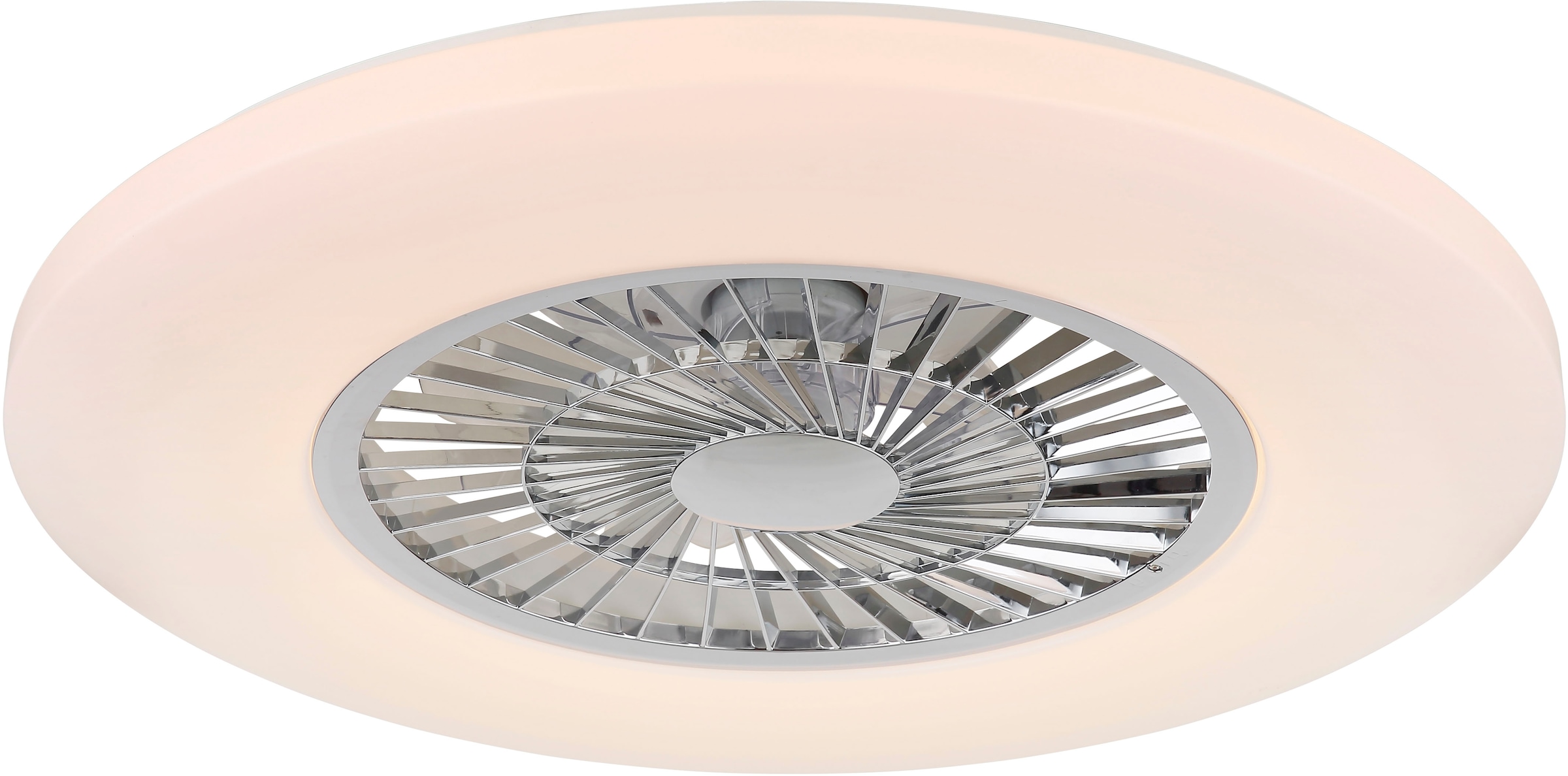 GLOBO LIGHTING Deckenleuchte »ALVA« LED-Modul 1 Stk. warmweiß - kaltweiß Ventilator RGB bunt Regenbogen Funktionen heizen-kühlen Wohnraum