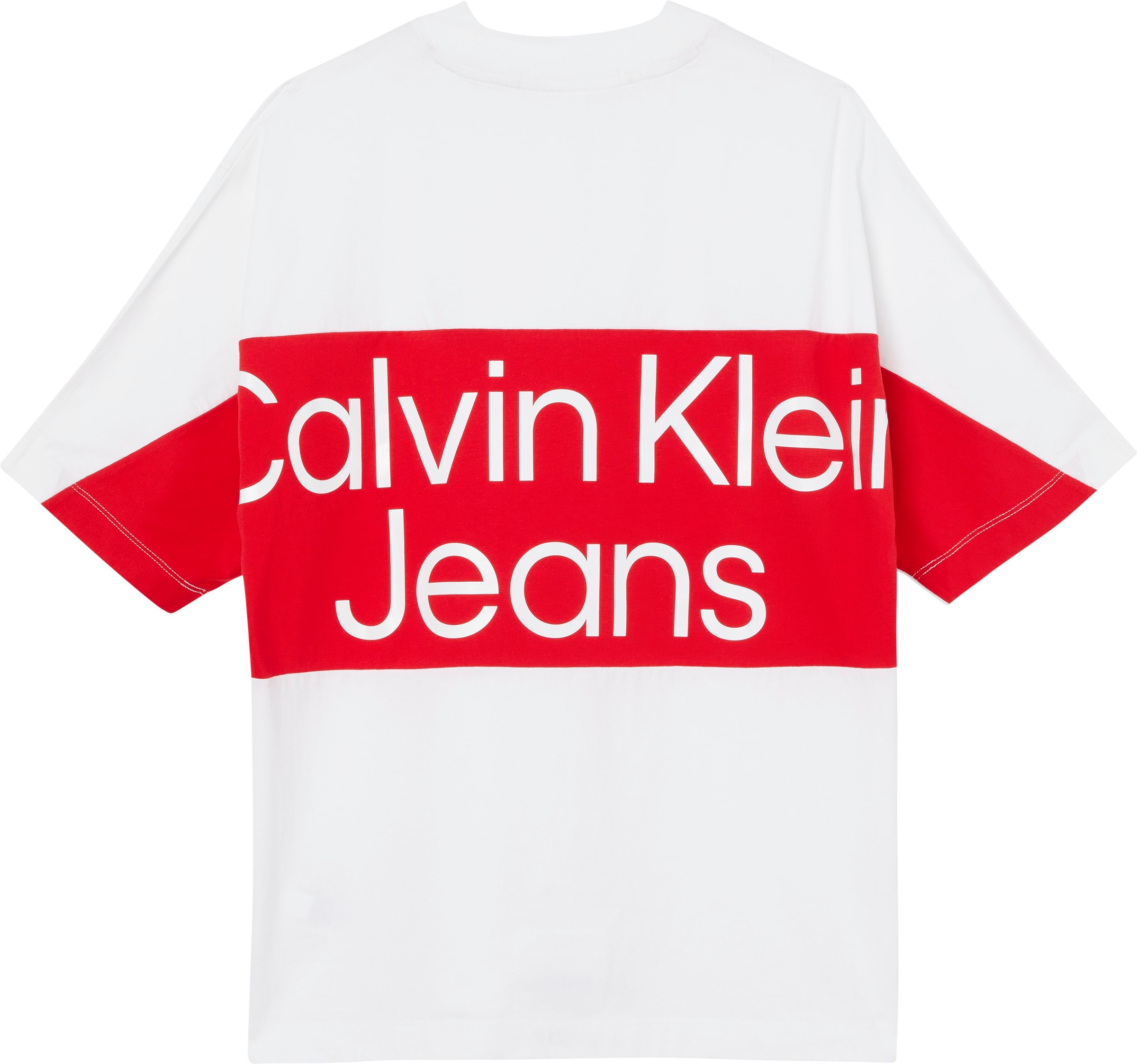 TEE«, Rundhalsausschnitt online T-Shirt Klein Calvin »BOLD COLORBLOCK kaufen mit Jeans LOGO