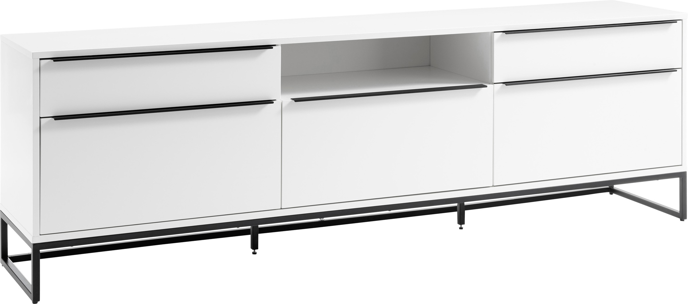 MCA FURNITURE Lowboard »Lille« Breite ca. 215 cm Weiß matt