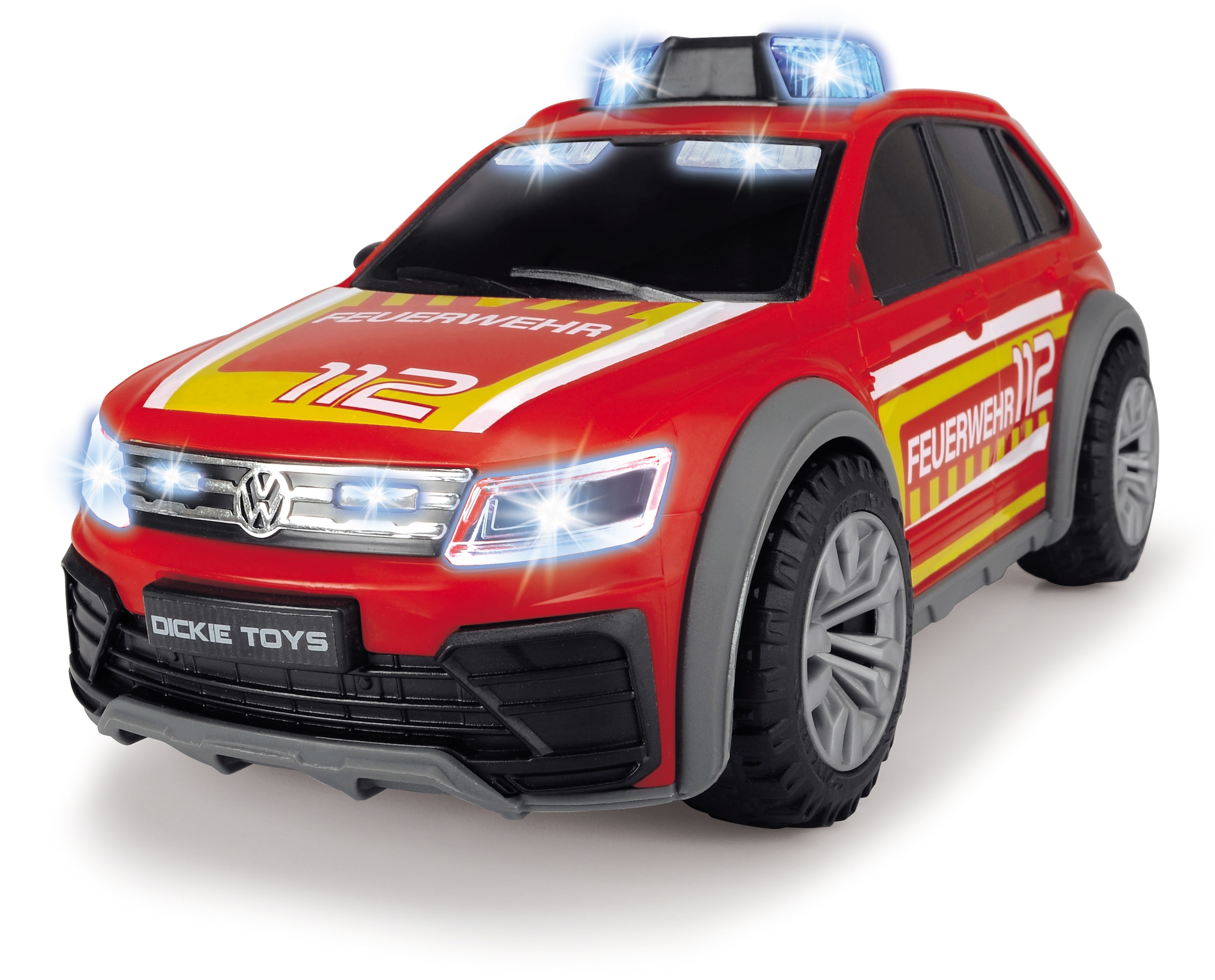 Dickie Toys Spielzeug-Auto »VW Tiguan R-Line Fire Car«, mit Licht und Sound