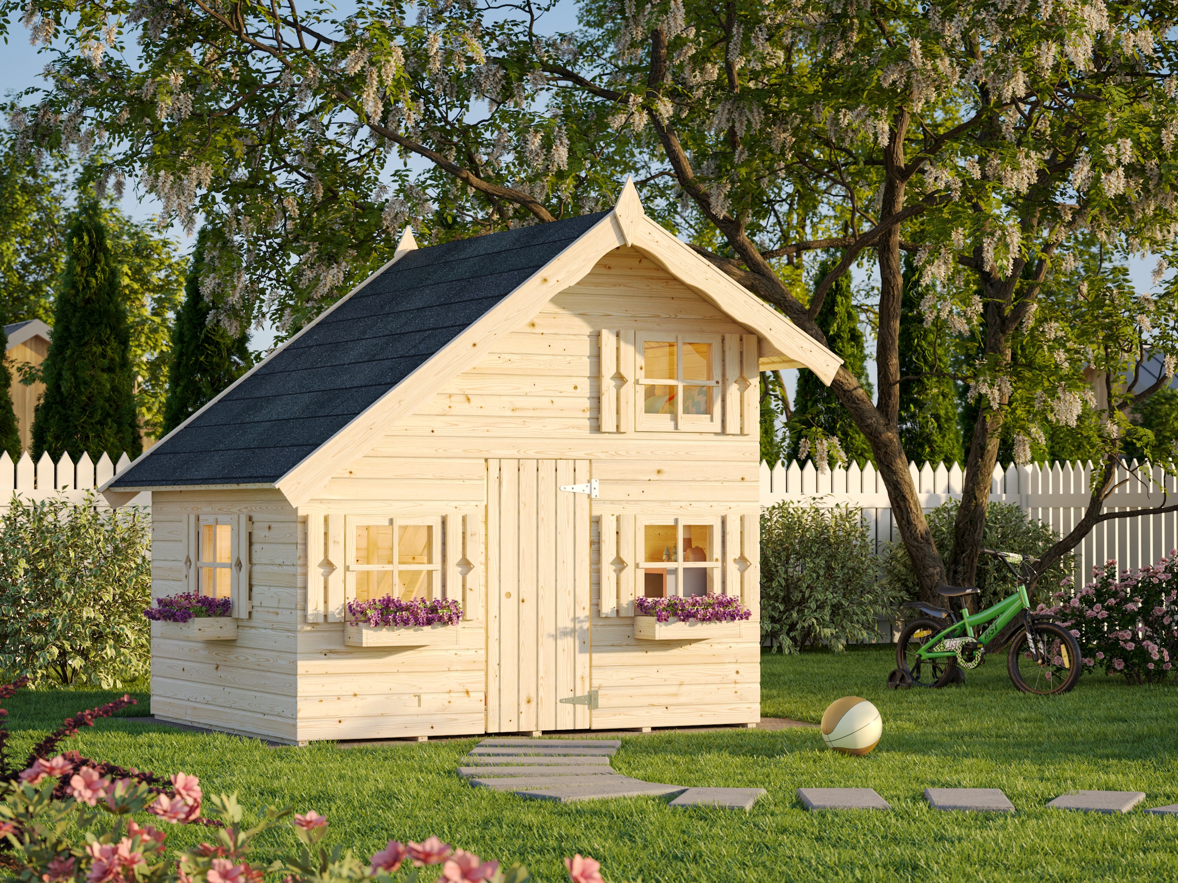 Palmako Spielhaus »Tom 3,8 m²« BxTxH: 258x224x224 cm