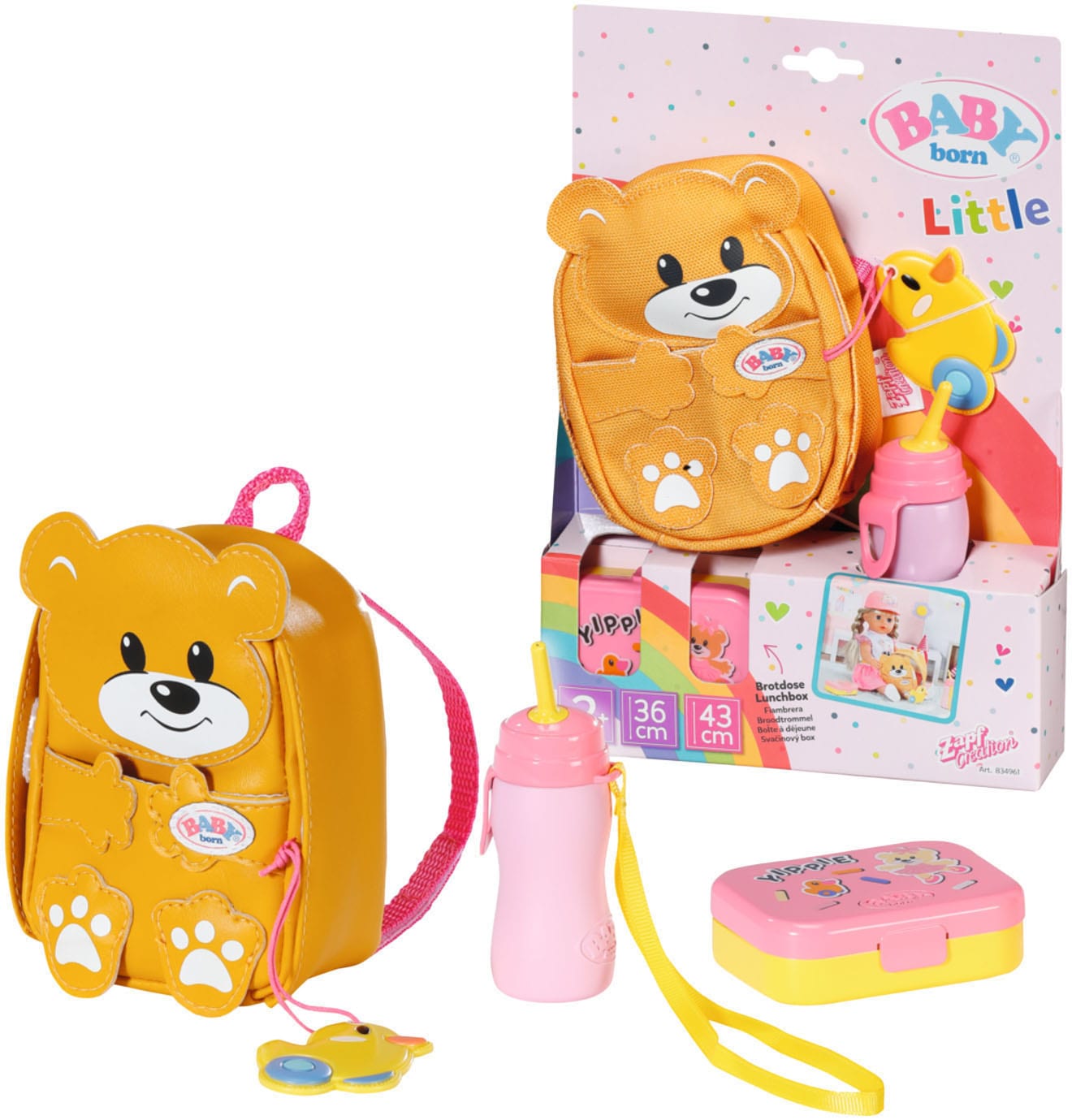 Baby Born Puppen Rucksack »Kindergarten Rucksack«, (Set)