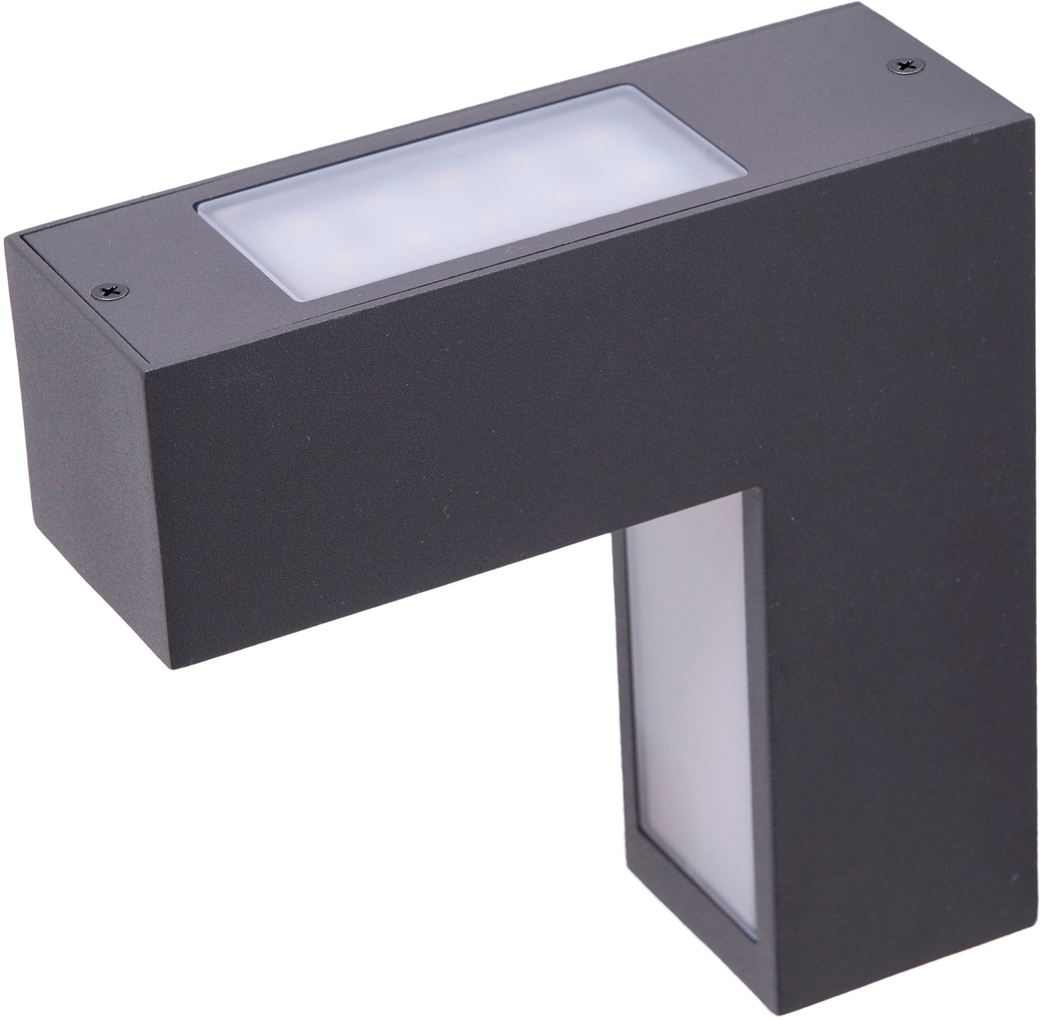 näve LED Außen-Wandleuchte »Angus«, 1 flammig, anthrazit/opal Up/Downlight incl. LED IP 54 neutralweißes Licht