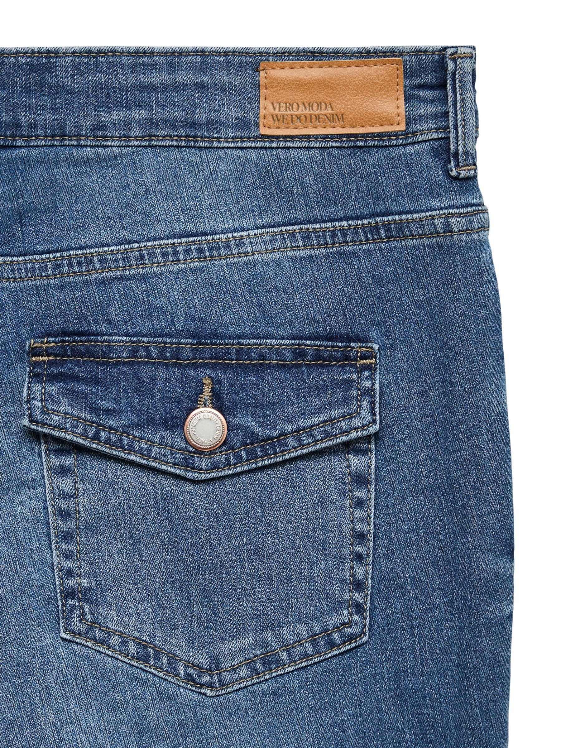 Vero Moda Bootcut-Jeans »VMFLASH MR FLARED POCKET JNS RA3042 NOOS« Baumwollmischung mit Stretch, regular waist, skinny fit